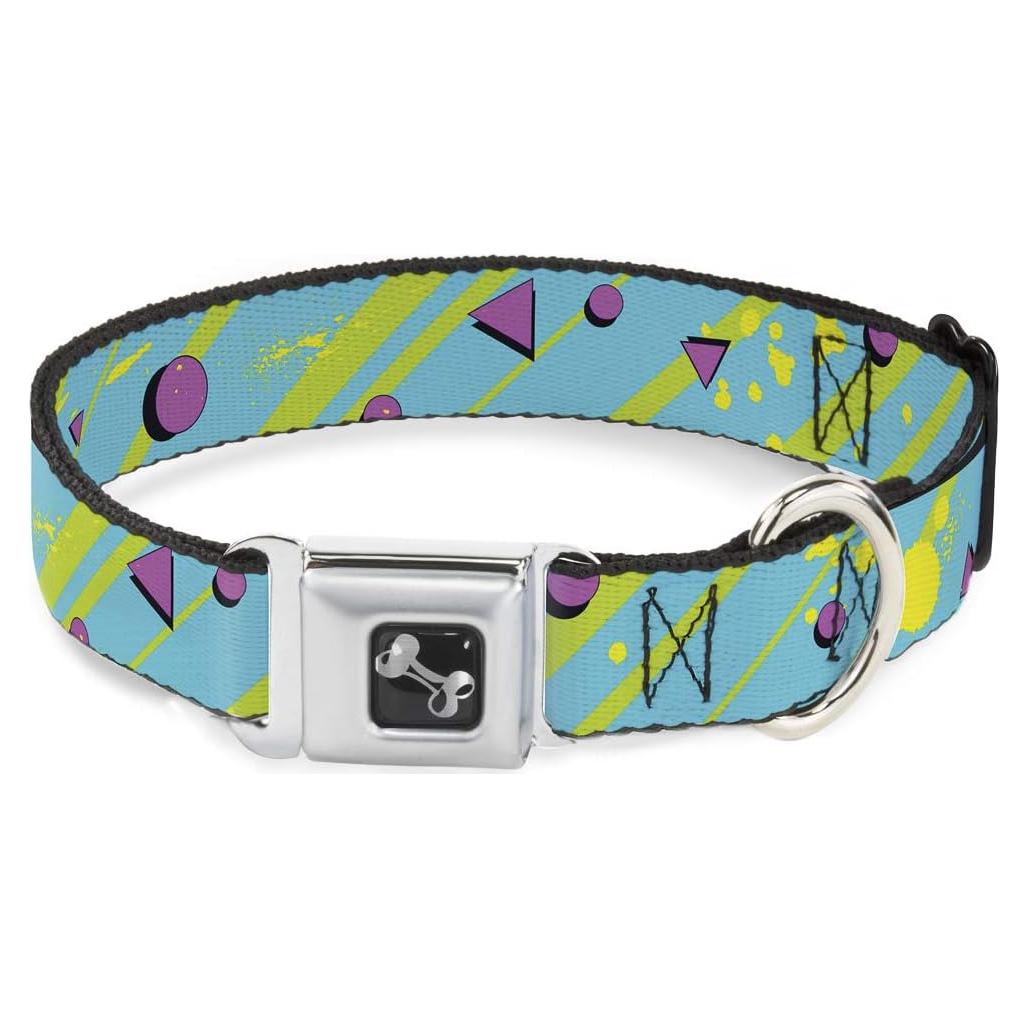 Collar para Perro Buckle-Down Grande 38-66 cm Azul/Rosa