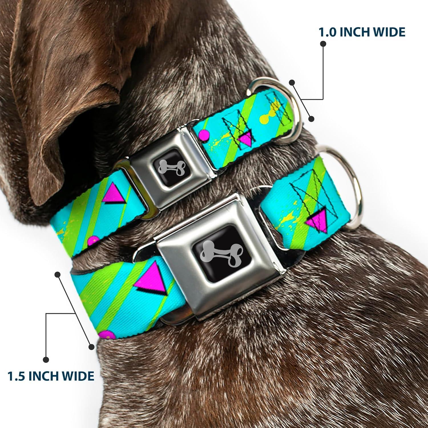 Collar para Perro Buckle-Down Grande 38-66 cm Azul/Rosa