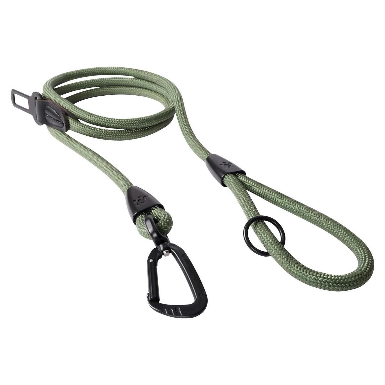 Correa para Perros PawsPassion 1.83m Verde Bosque 2-en-1