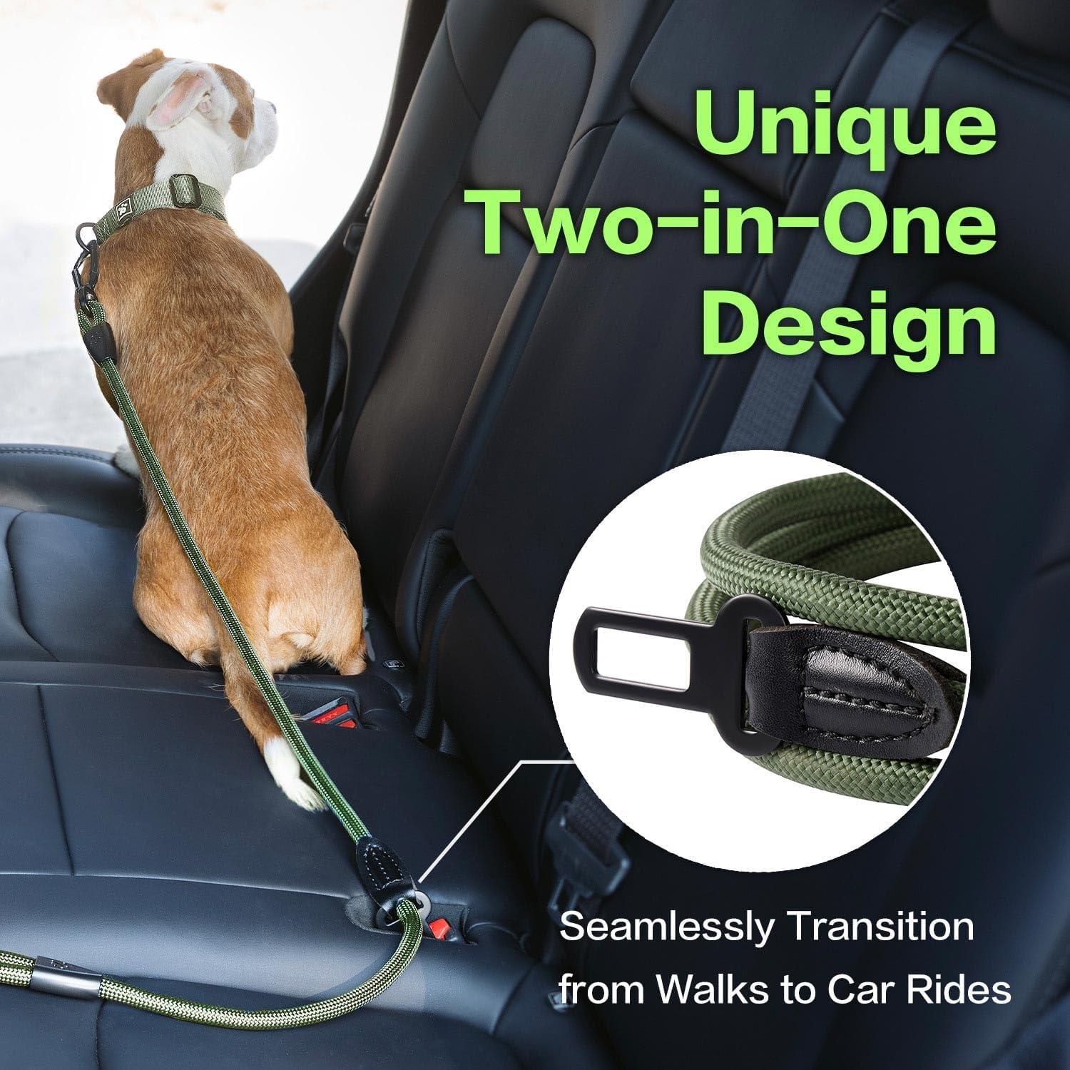 Correa para Perros PawsPassion 1.83m Verde Bosque 2-en-1