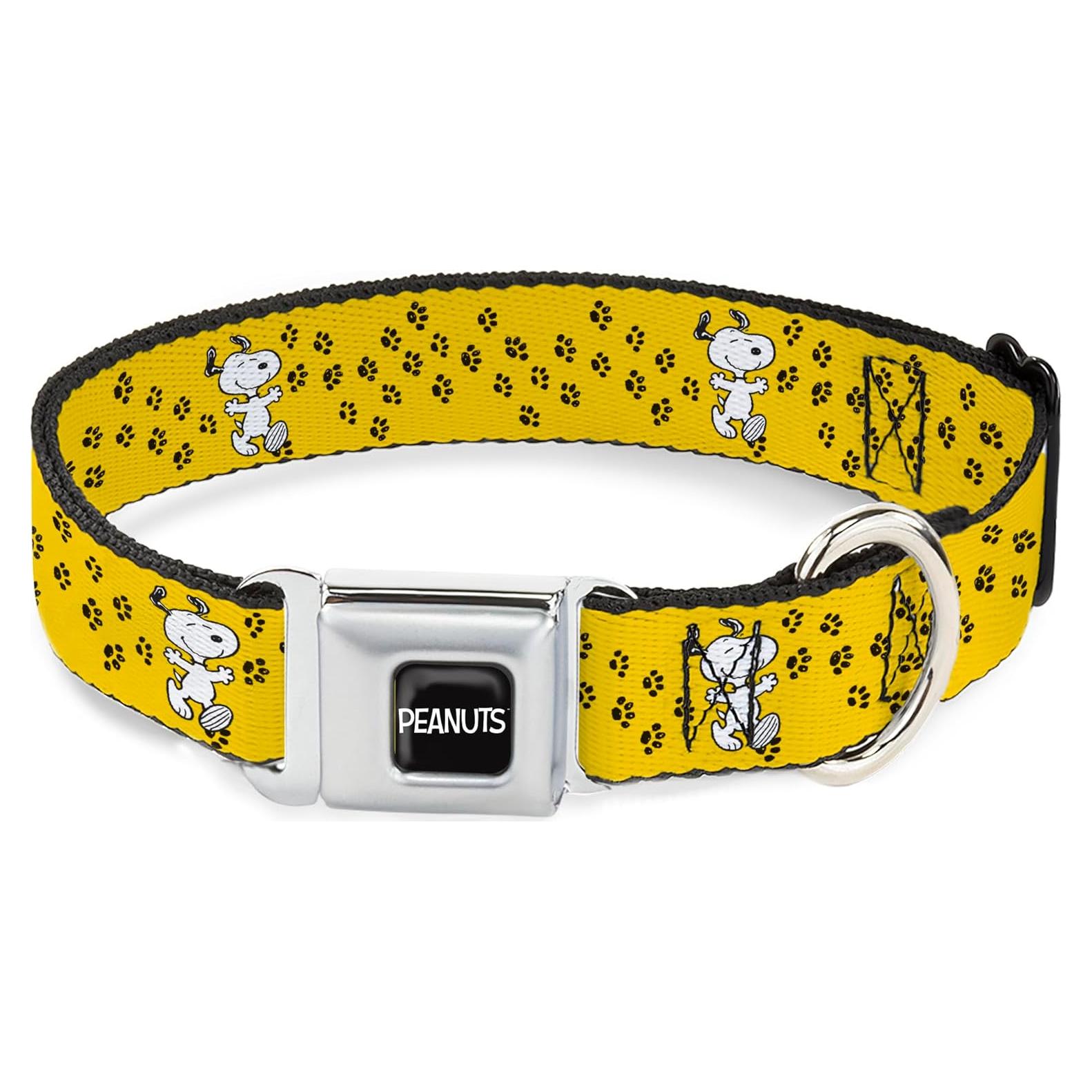 Collar para Perros Peanuts Buckle-Down 28-42 cm Amarillo Negro