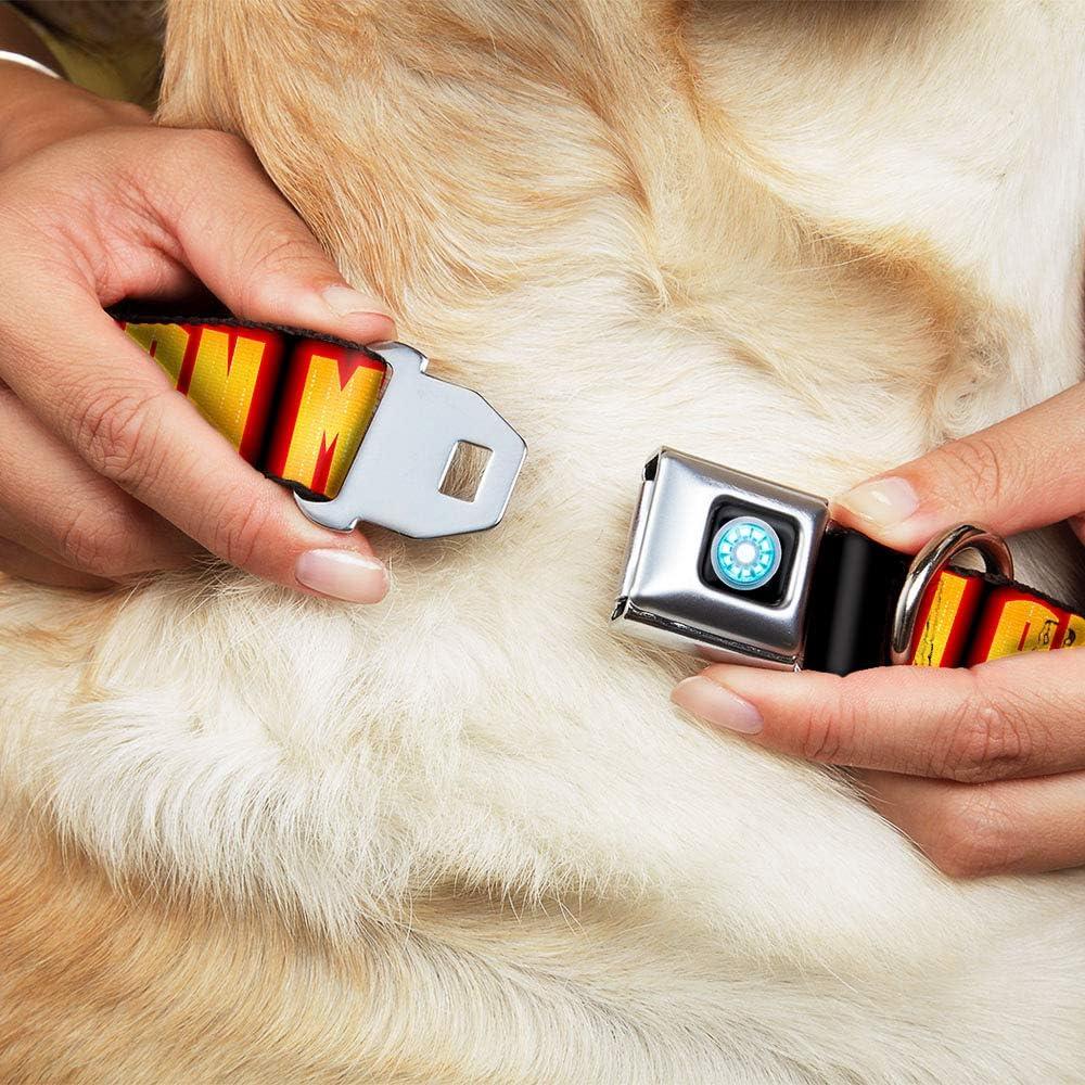Collar de Perro Buckle-Down Iron Man 2.54 cm Ajustable Mediano