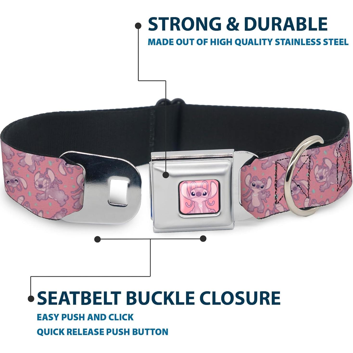 Collar para Perros Disney Buckle-Down 11-16.5" Rosado