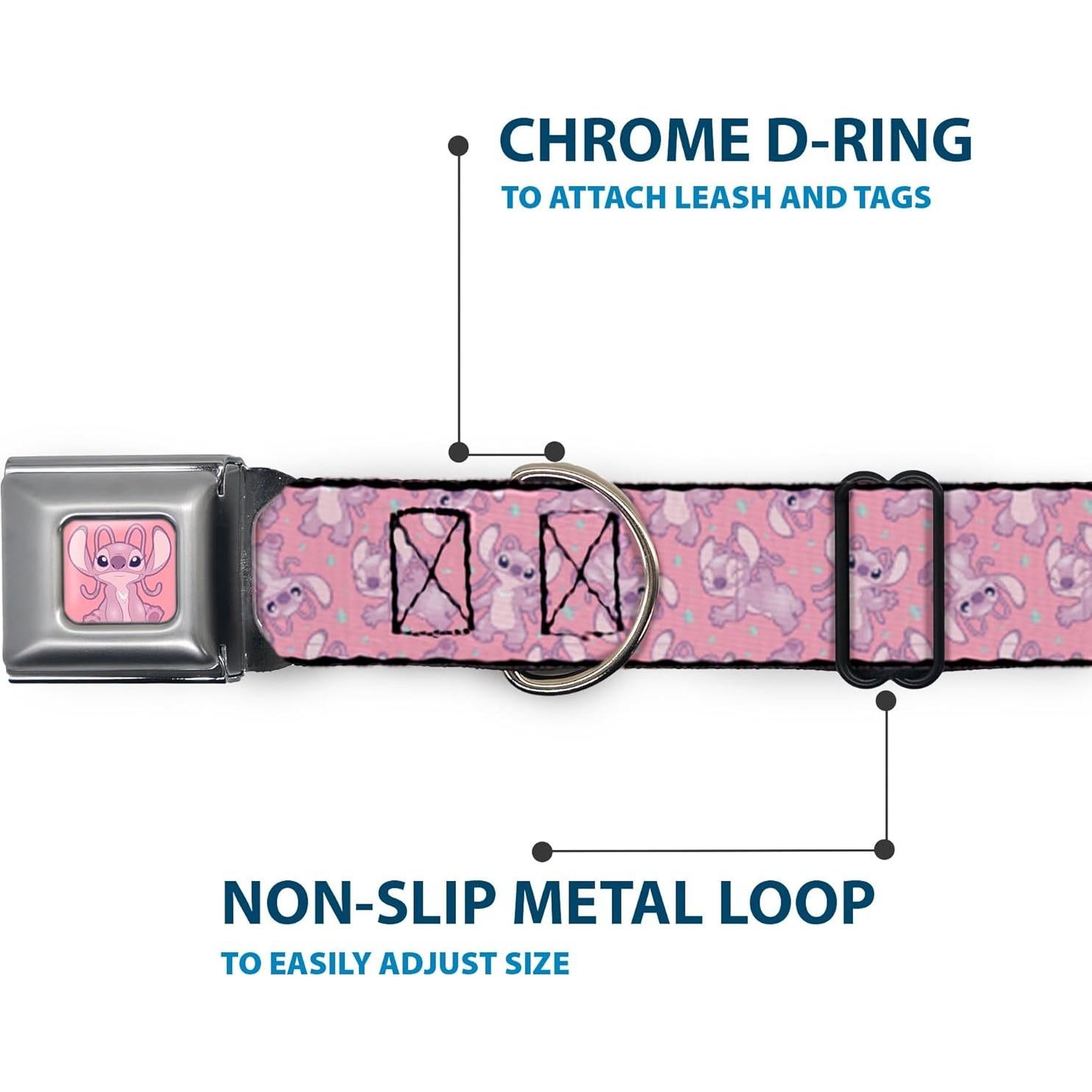 Collar para Perros Disney Buckle-Down 11-16.5" Rosado