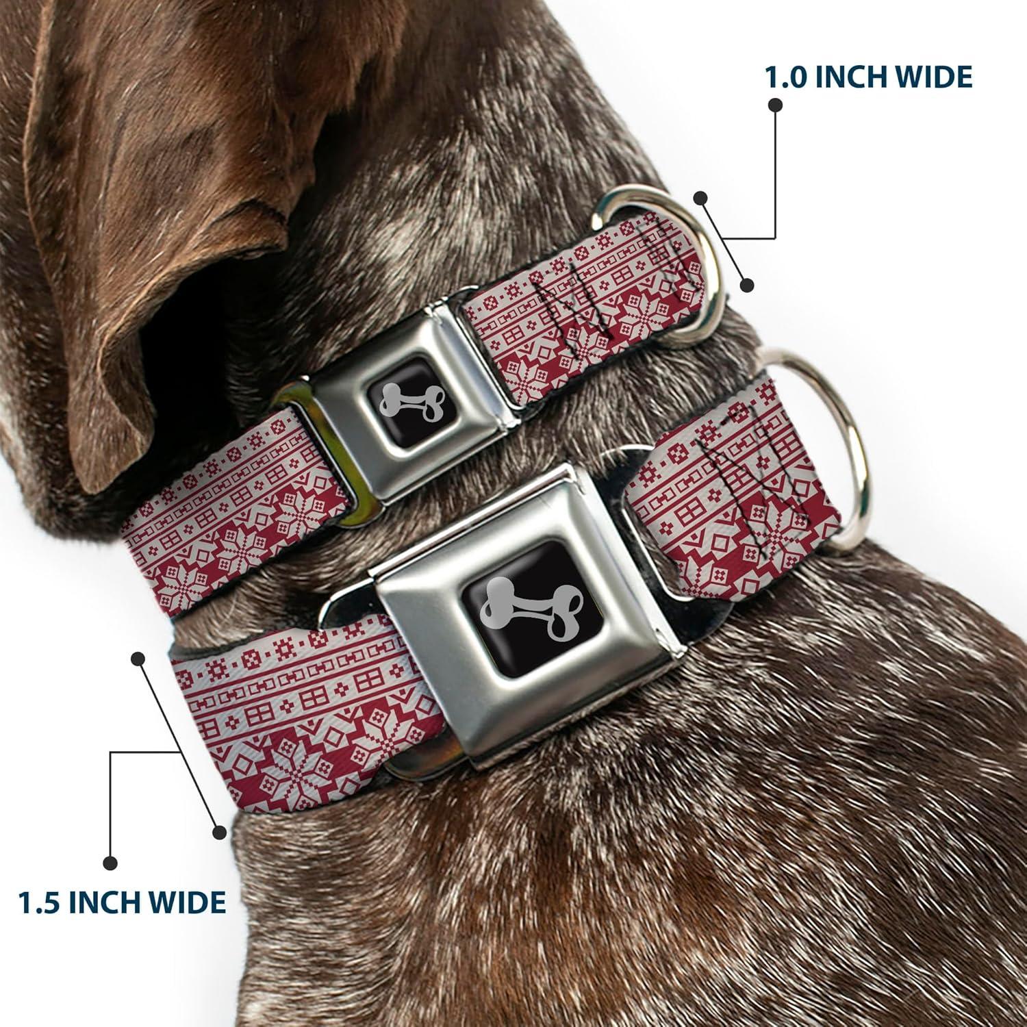 Collar para Perros Buckle-Down 33-43 cm con Hebilla de Seguridad