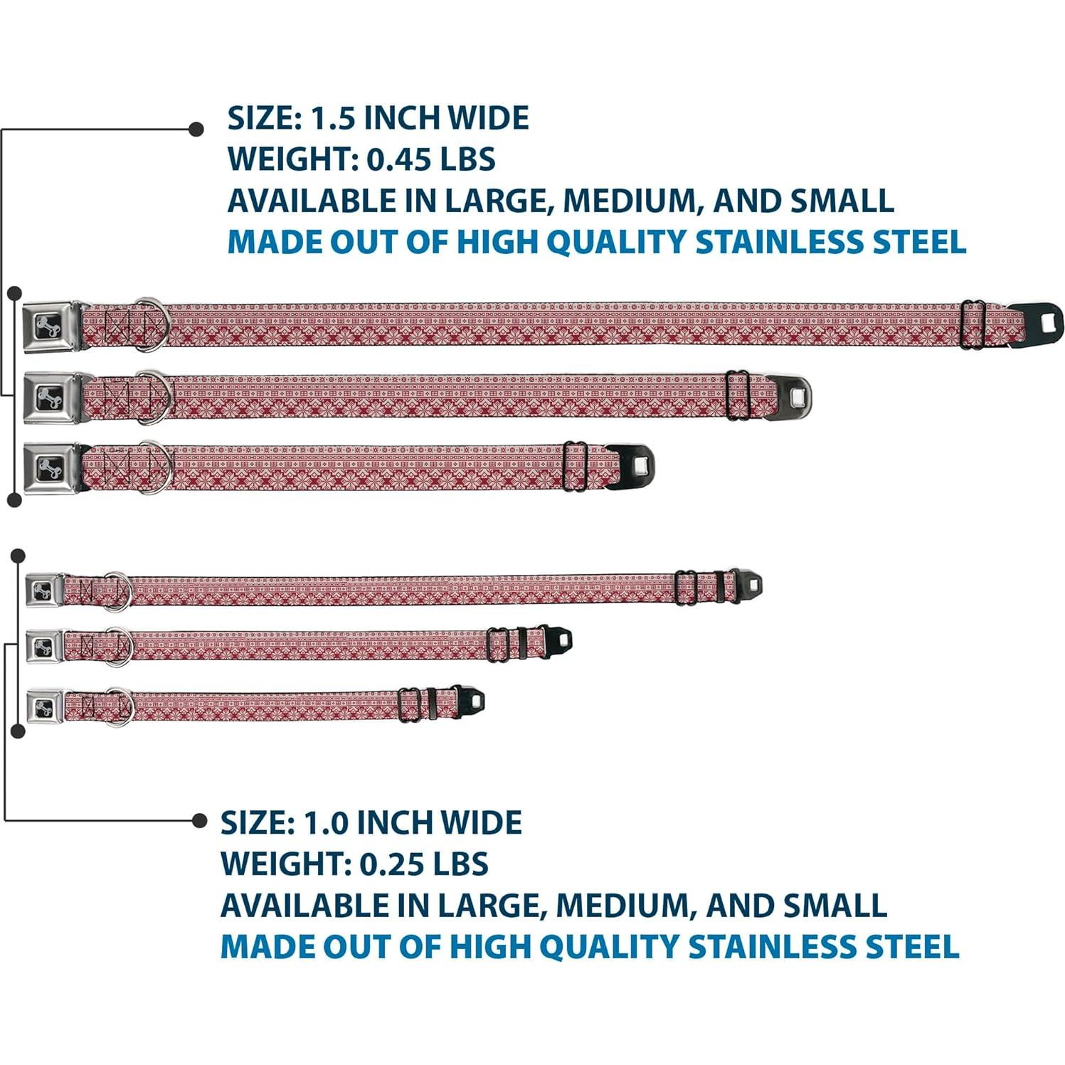 Collar para Perros Buckle-Down 33-43 cm con Hebilla de Seguridad