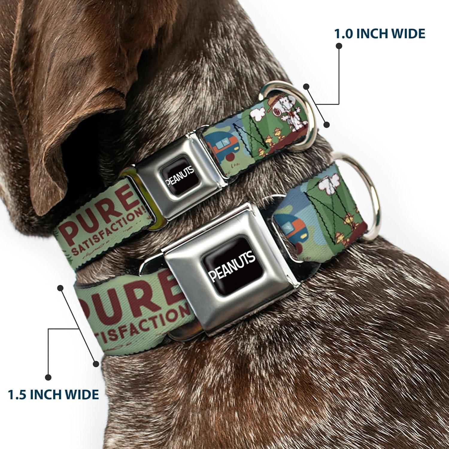 Collar para Perros Peanuts Buckle-Down 24.1-33 cm 2.5 cm Ancho