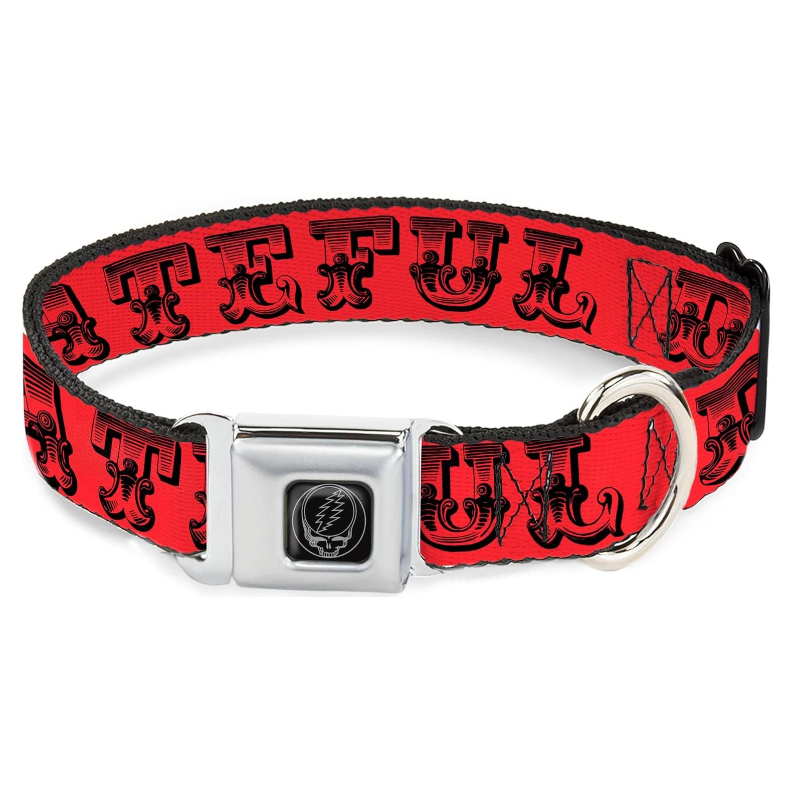 Collar para Perros Grateful Dead con Hebilla de Seguridad 50.8-78.7 cm