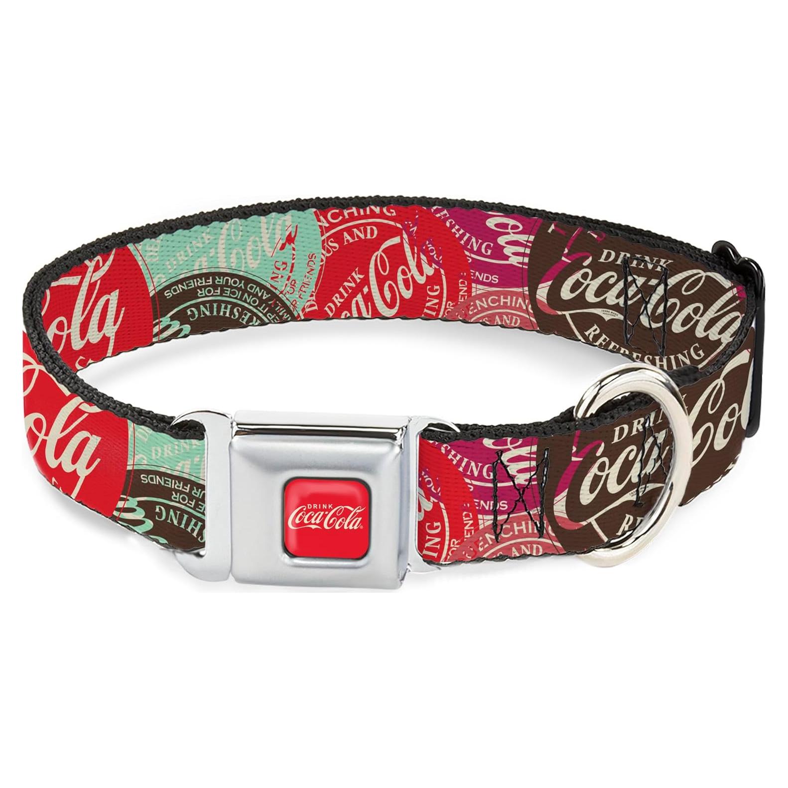 Collar para Perro Coca-Cola con Hebilla de Seguridad 38-61 cm