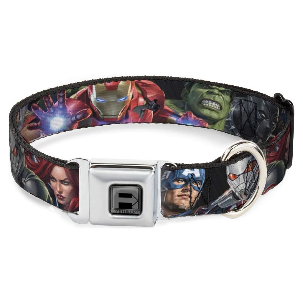 Collar de Perro Buckle-Down Marvel 9-15" (22.86-38.1 cm)