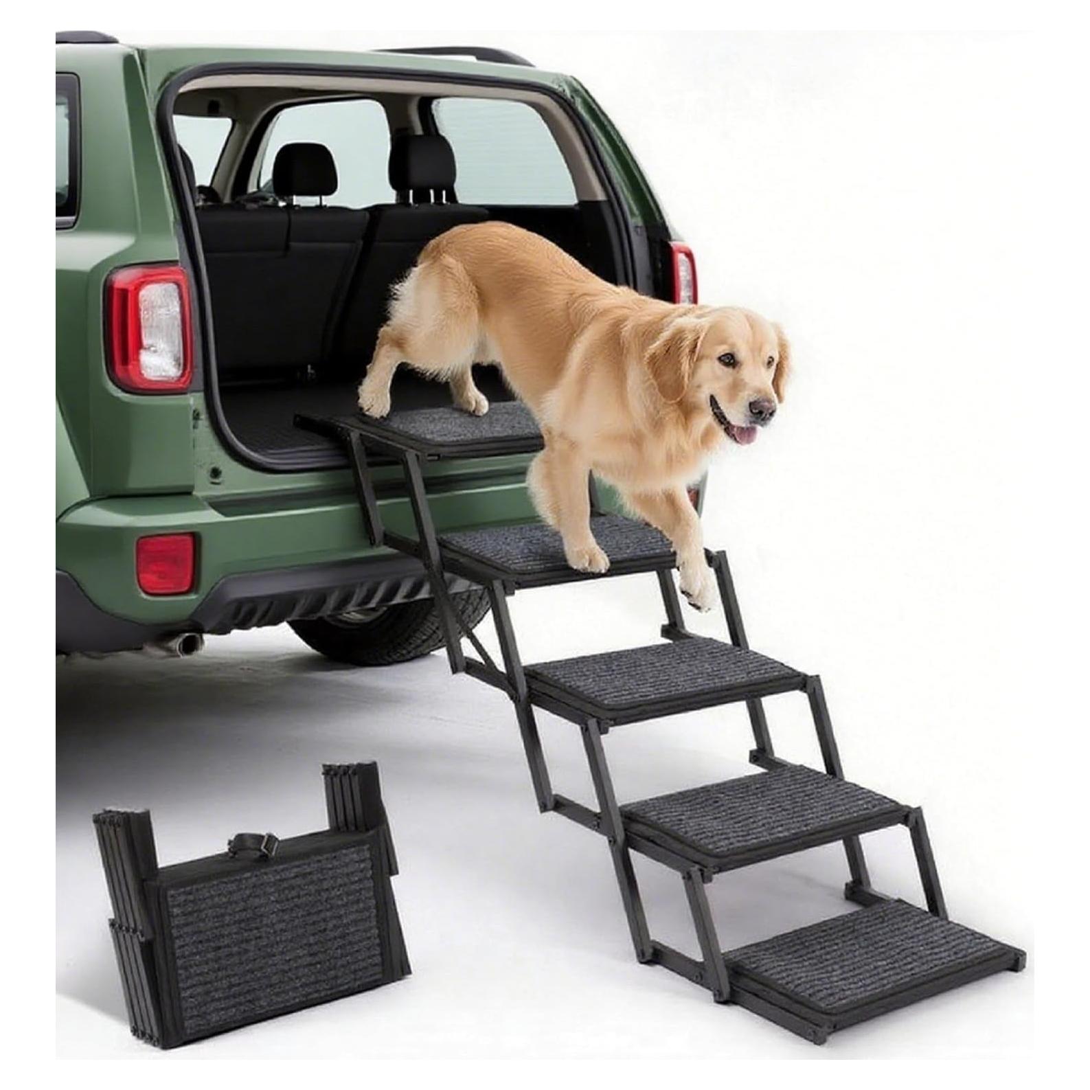 Escalera Plegable para Perros Heeyoo - 5 Escalones Antideslizantes