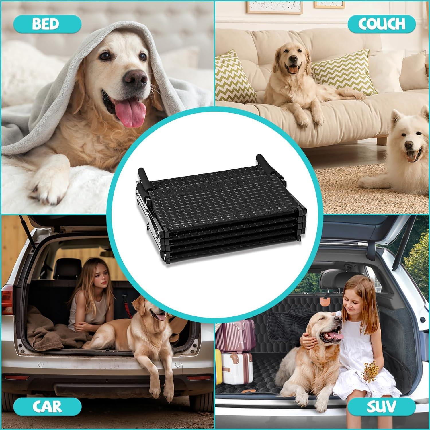 Escalera Plegable para Perros Zendova - 5 Escalones Antideslizantes