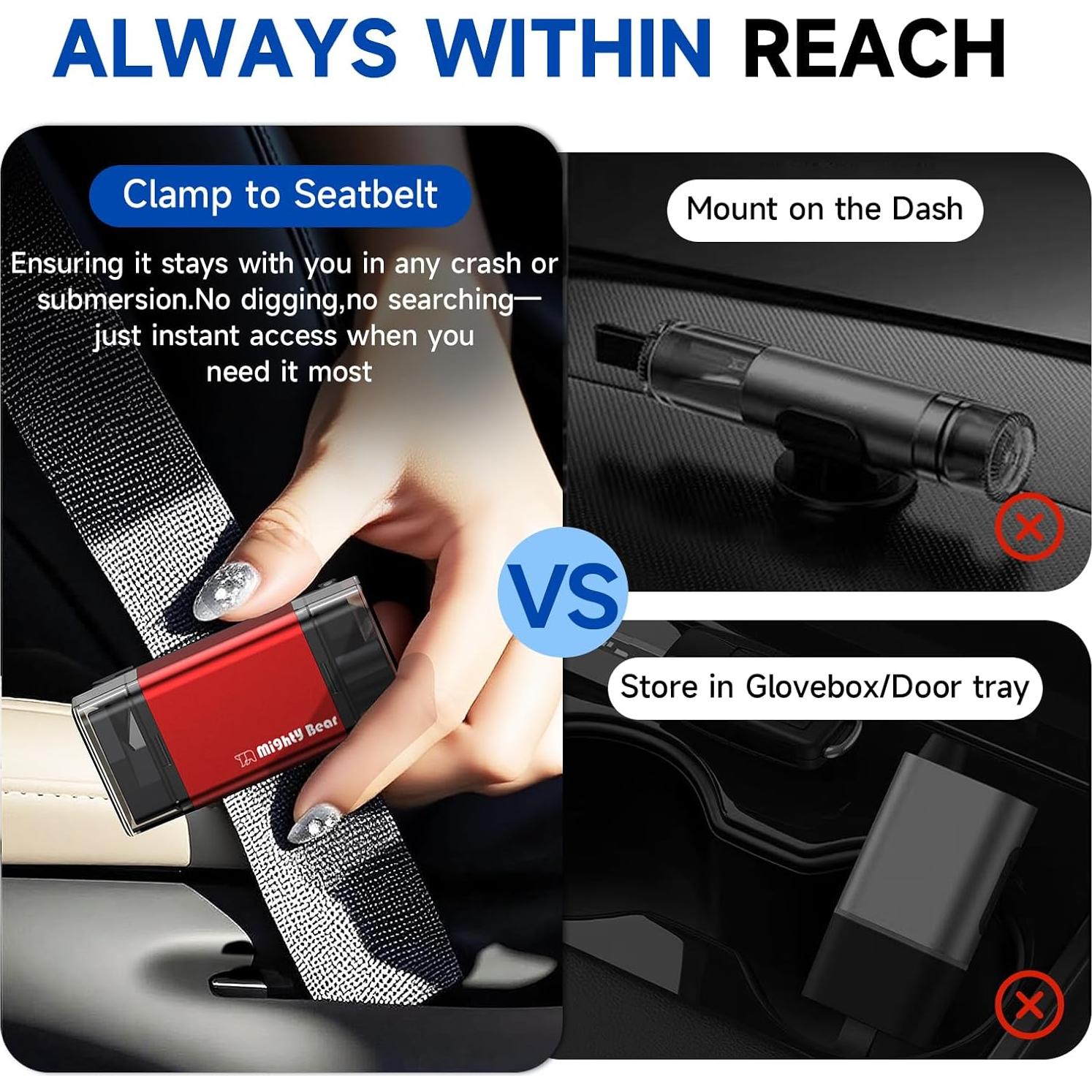 Paquete de 2 Rompedores de Ventanas y Cortadores de Cinturón MightY Bear