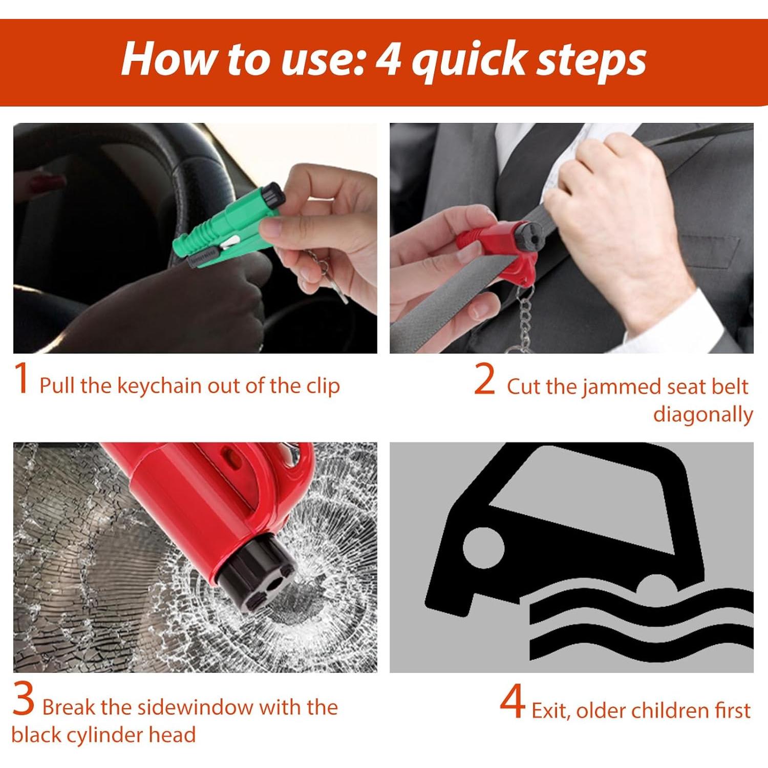 4 Piezas Herramienta de Escape Automóvil BOHUIZ 3 en 1