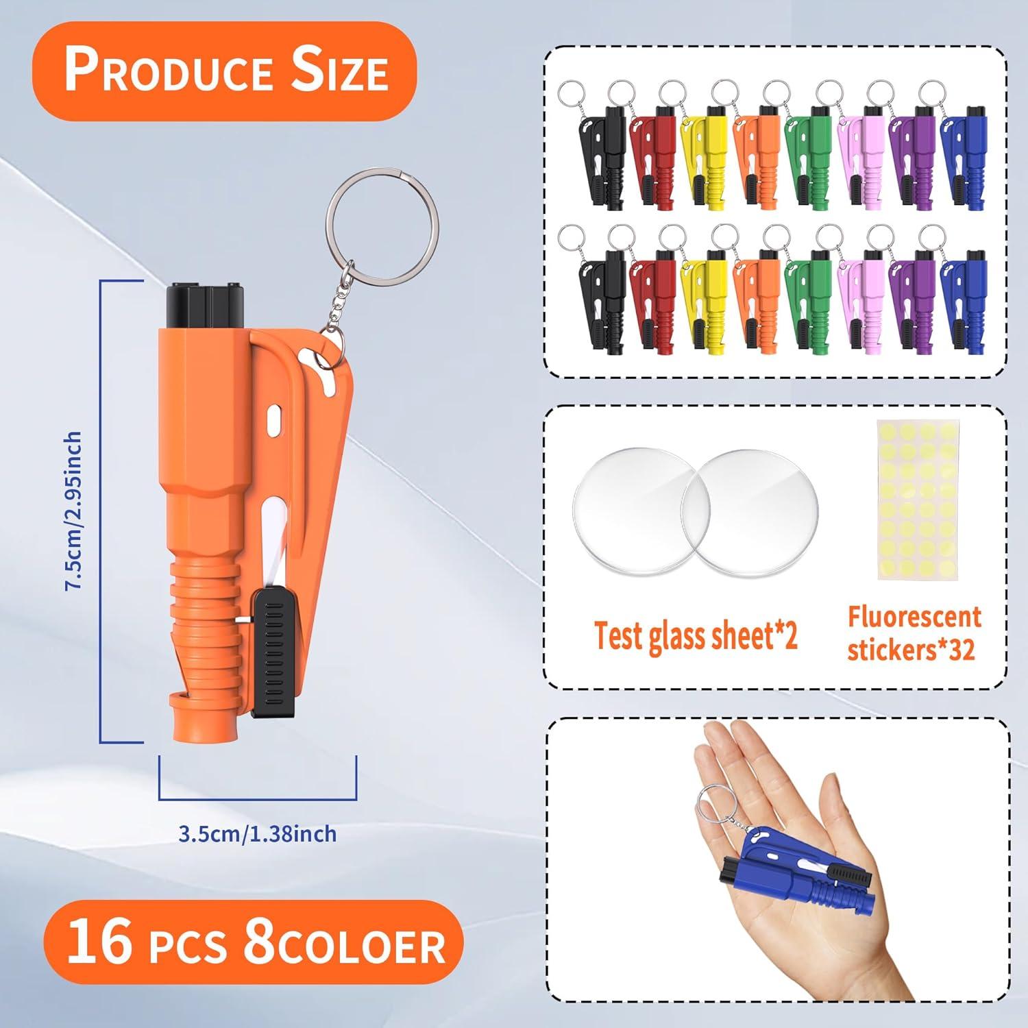 Herramienta de Escape 3 en 1 Fonestuff - Rompe Ventanas y Cortador de Cinturón