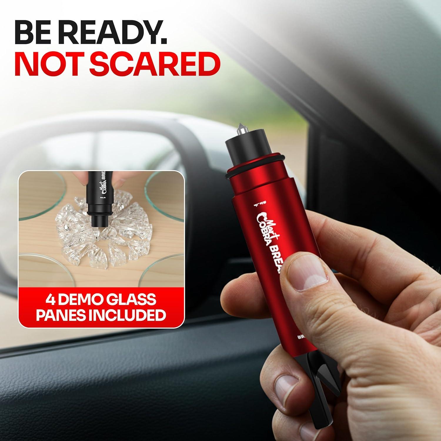 Herramienta Rompe Ventanas y Cortador de Cinturones Mart Cobra