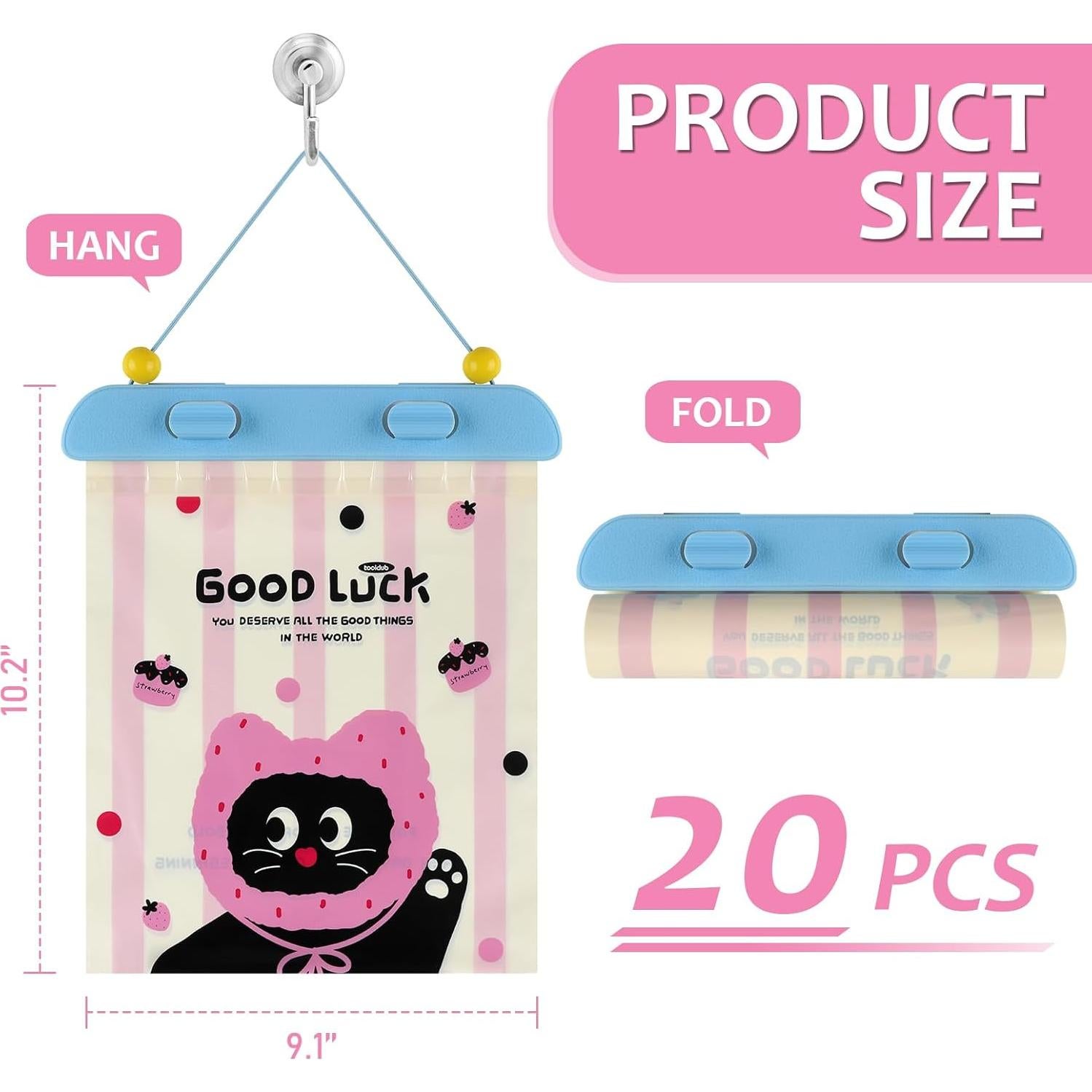 Bolsa de Basura Desechable para Auto Accmor 20 Pcs Rosa