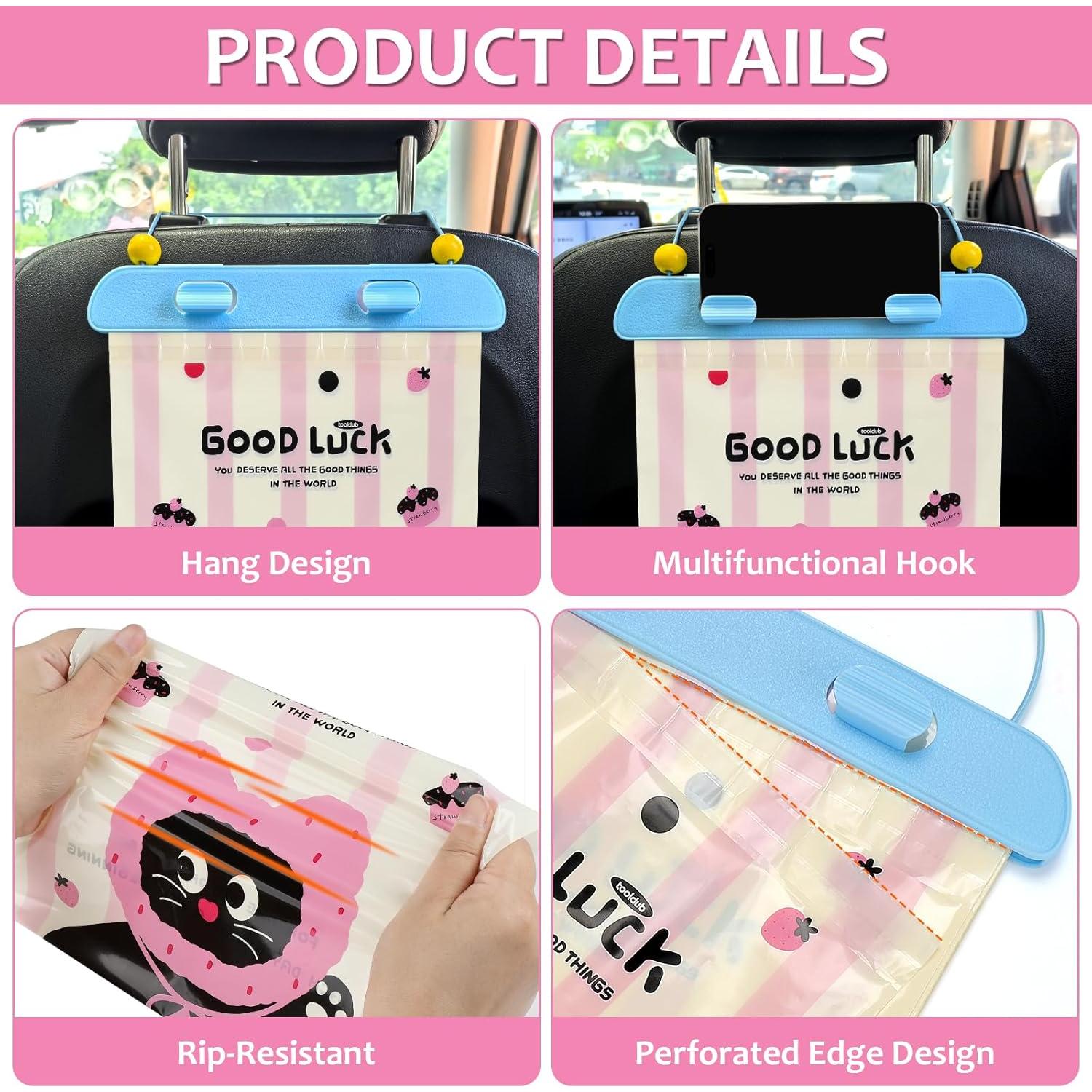 Bolsa de Basura Desechable para Auto Accmor 20 Pcs Rosa