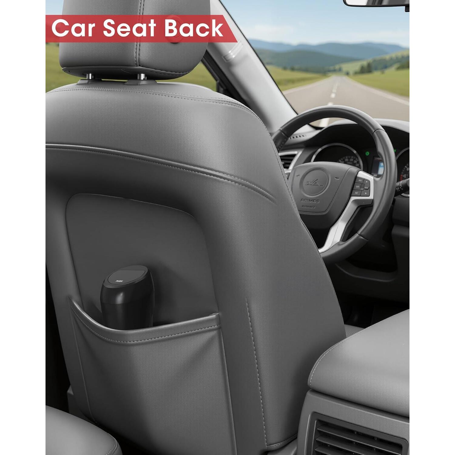 Basurero de Auto Aujen - 2 Piezas, Compacto y Fácil de Limpiar