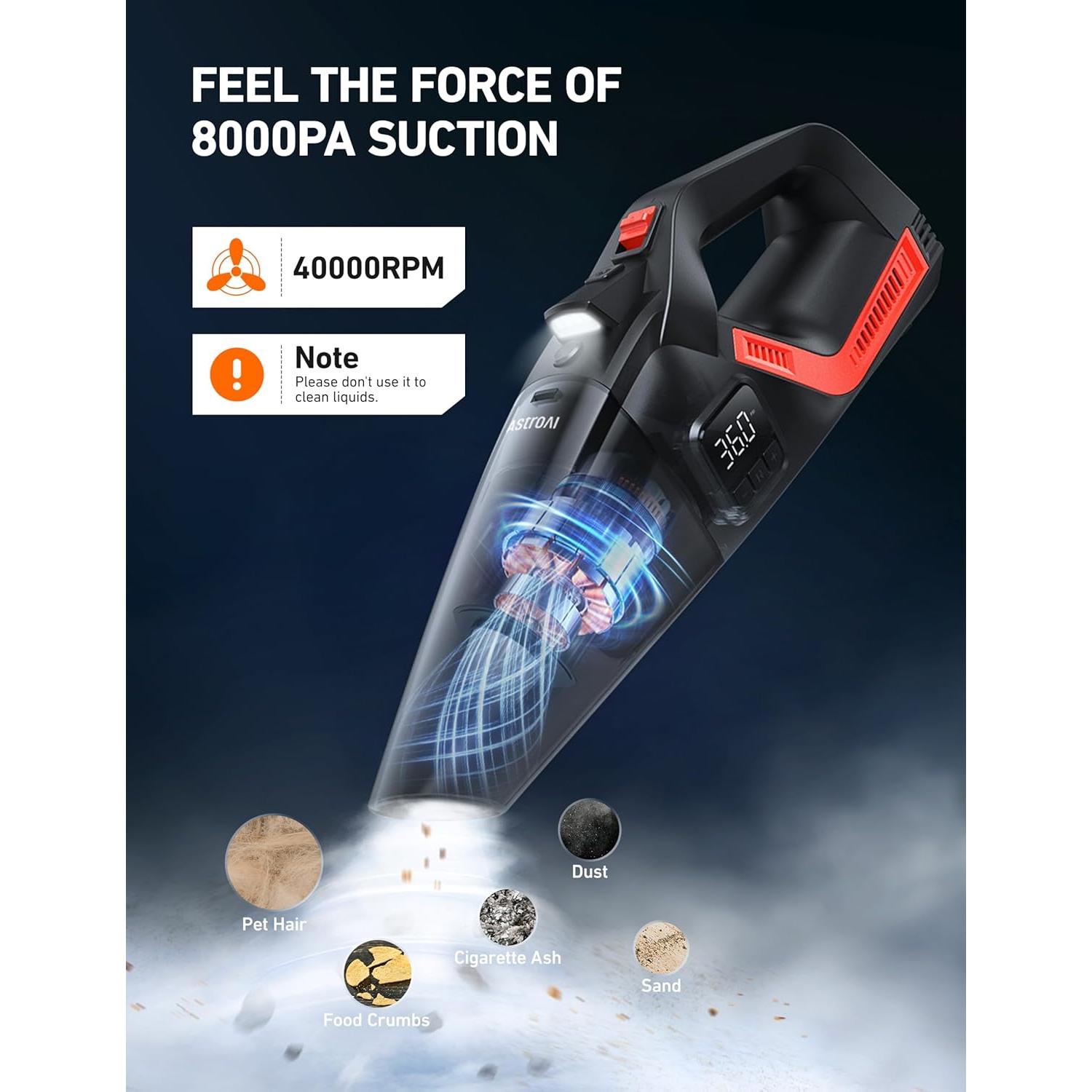 Compresor de Aire Portátil AstroAI AIRUN V3 4-en-1 150 PSI