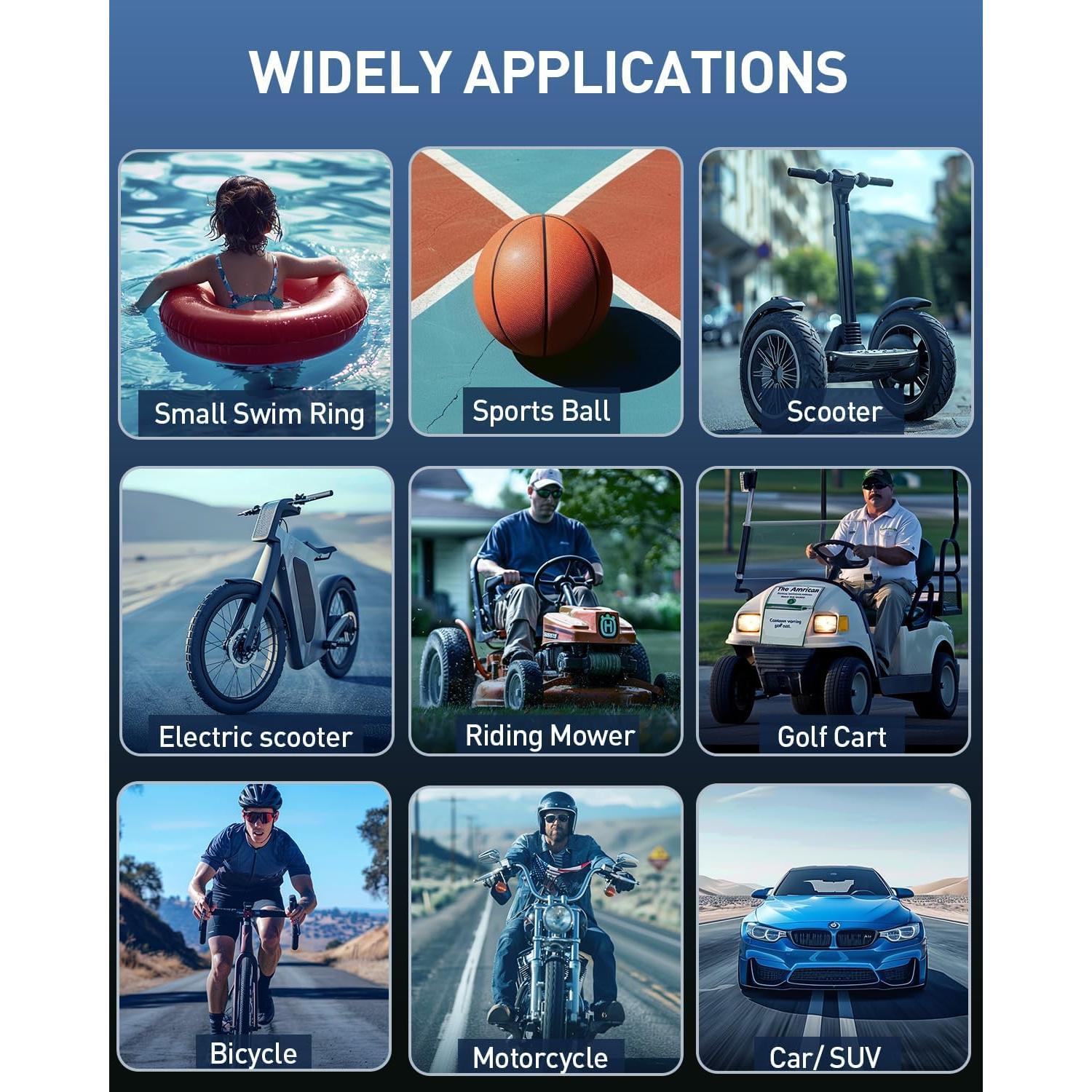 Compresor de Aire Portátil PUFLAT 150 PSI con Luz LED