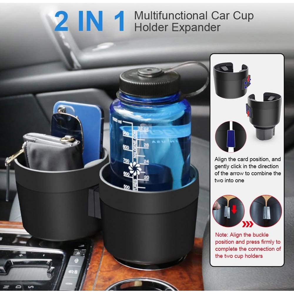 Soporte para Tazas Duales JINKEY 2 en 1 Ajustable Gris