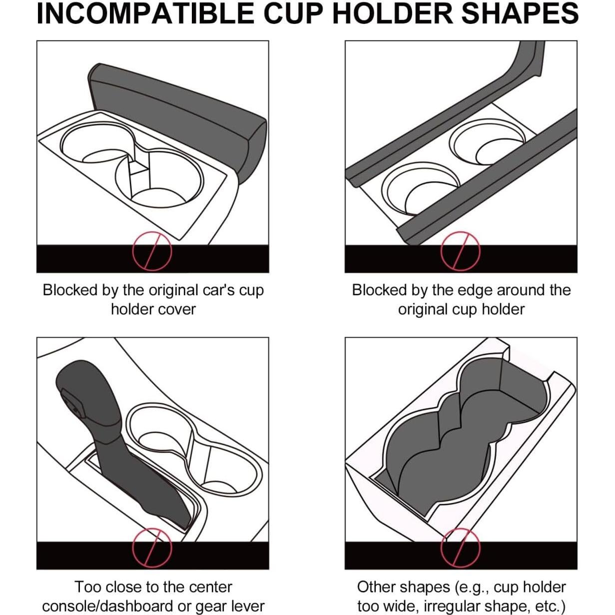 Soporte para Tazas Duales JINKEY 2 en 1 Ajustable Gris