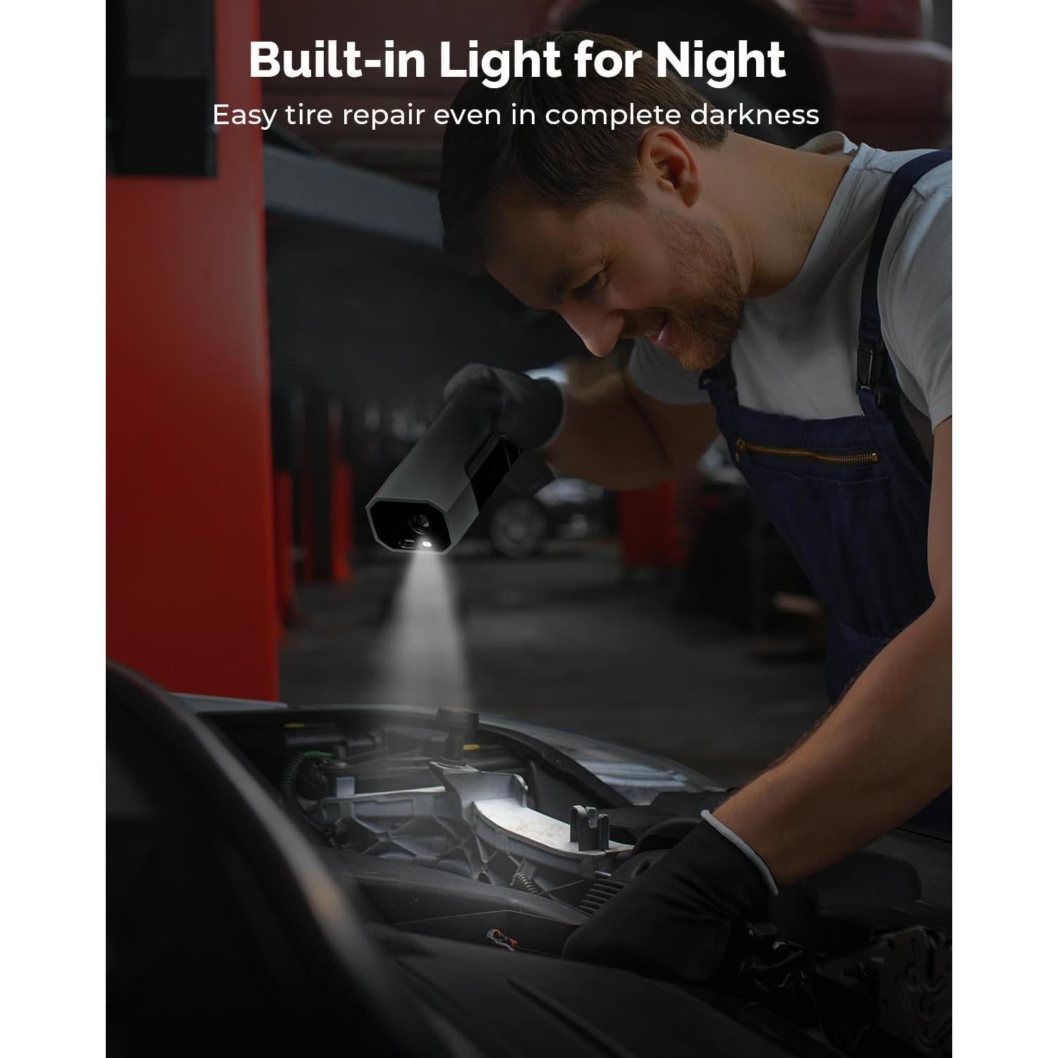 Compresor de Aire Portátil HYVOHEX 150 PSI con Manómetro Digital