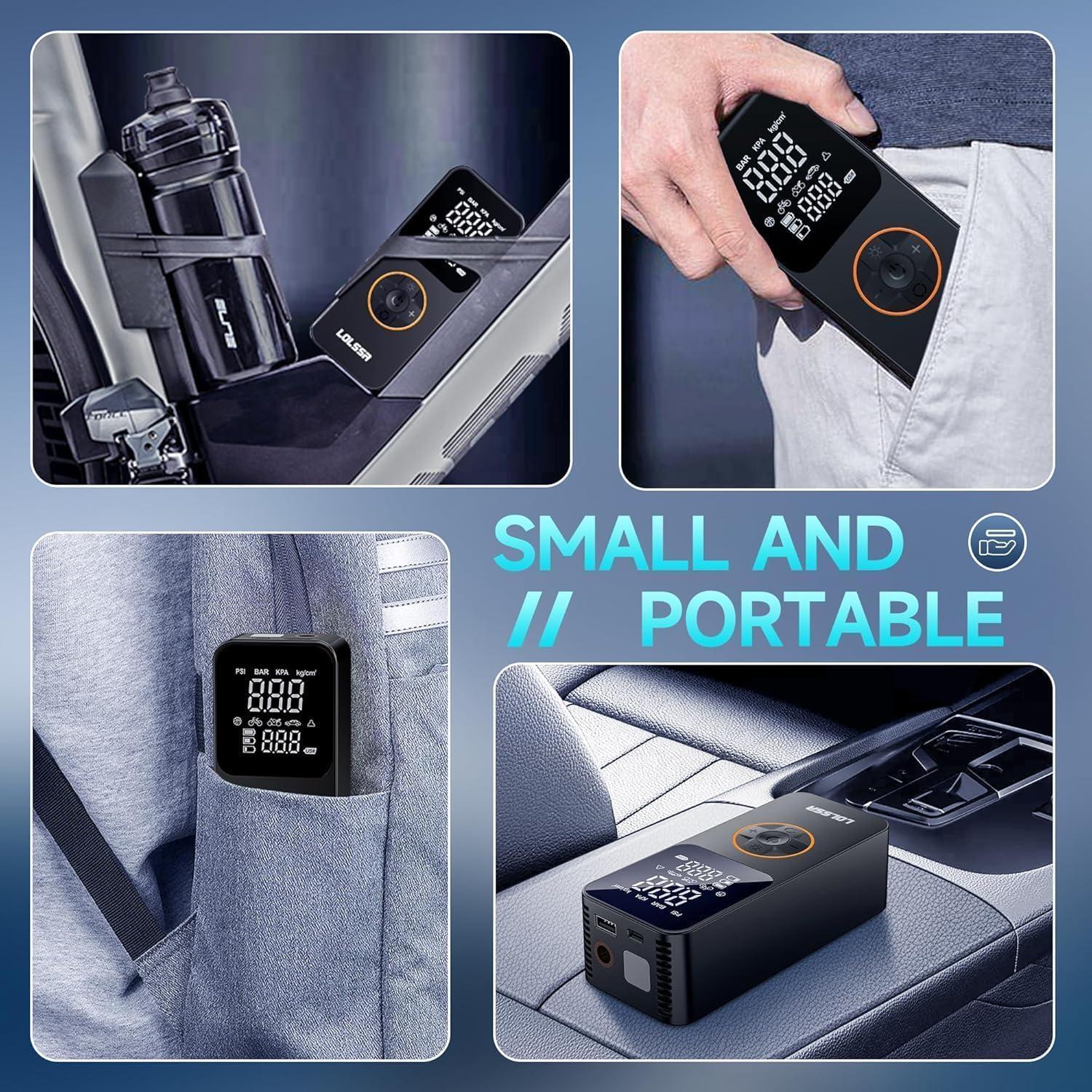 Compresor de Aire Portátil LOLSSA 150PSI Inflador de Neumáticos