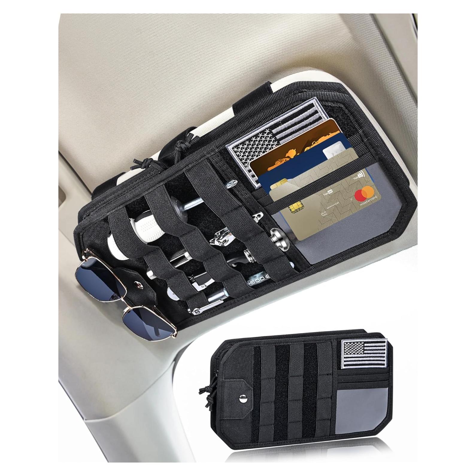 Organizador de Visera Solar Molle Telawsfun 32.5x17.5cm Negro