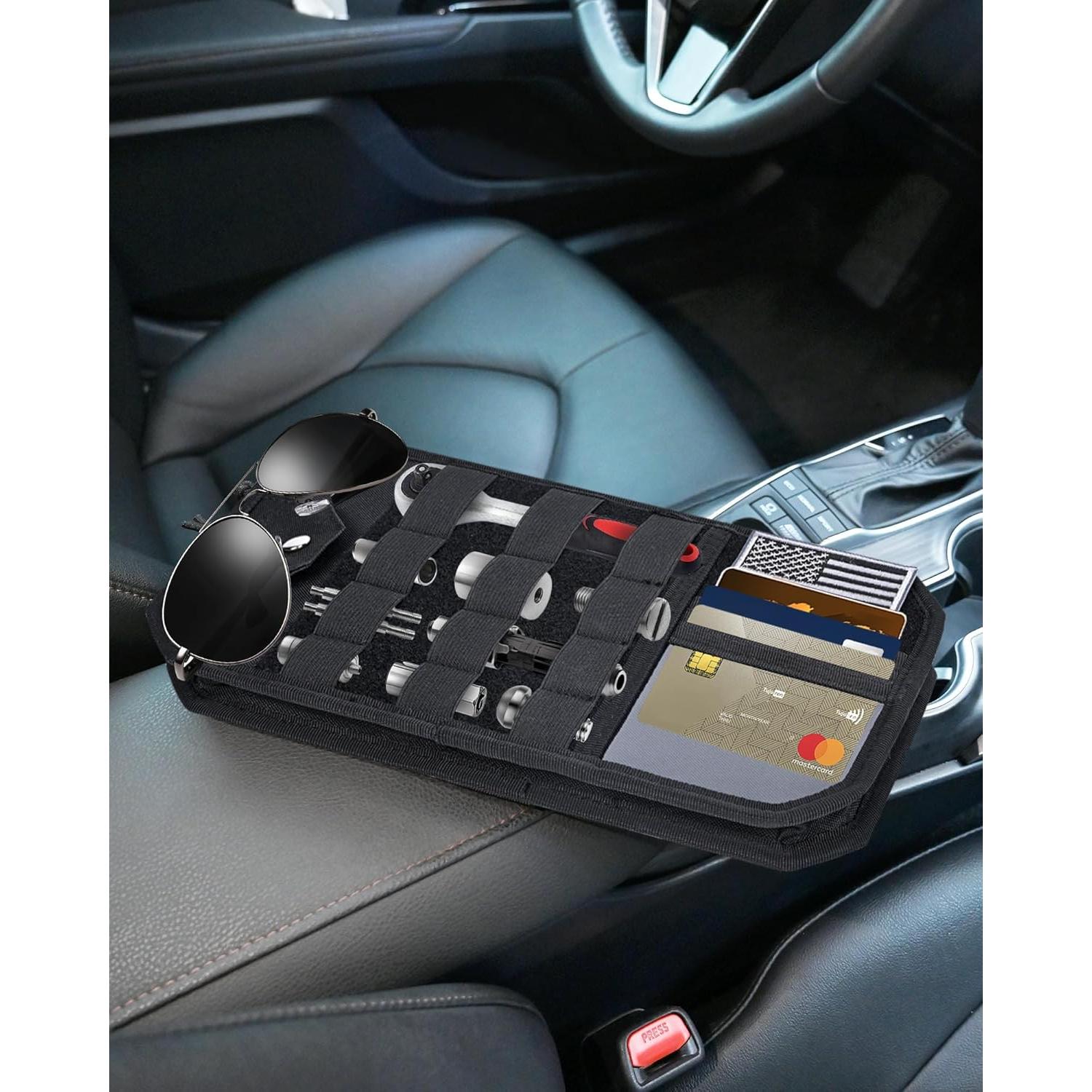 Organizador de Visera Solar Molle Telawsfun 32.5x17.5cm Negro