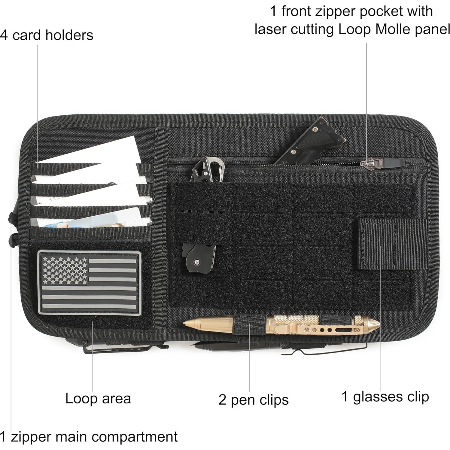 Organizador de Visera de Coche Molle Katadem CSV-C 34x19cm