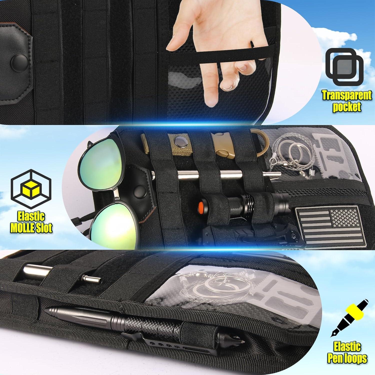 Organizador de Visera Molle Lephyon para Coche Negro 331g