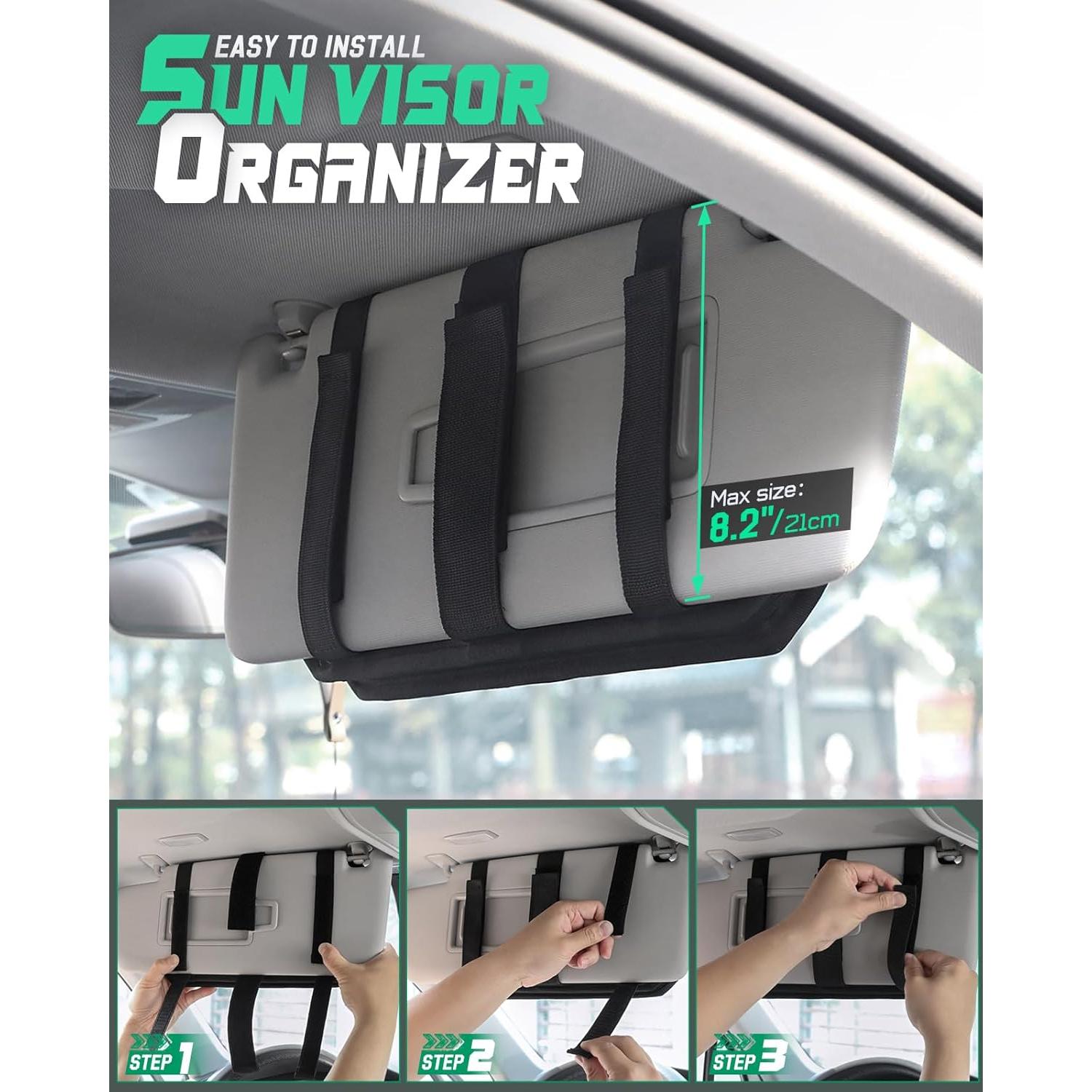 Organizador de Visera Táctico LIVANS Molle Negro 32.5x17.5cm