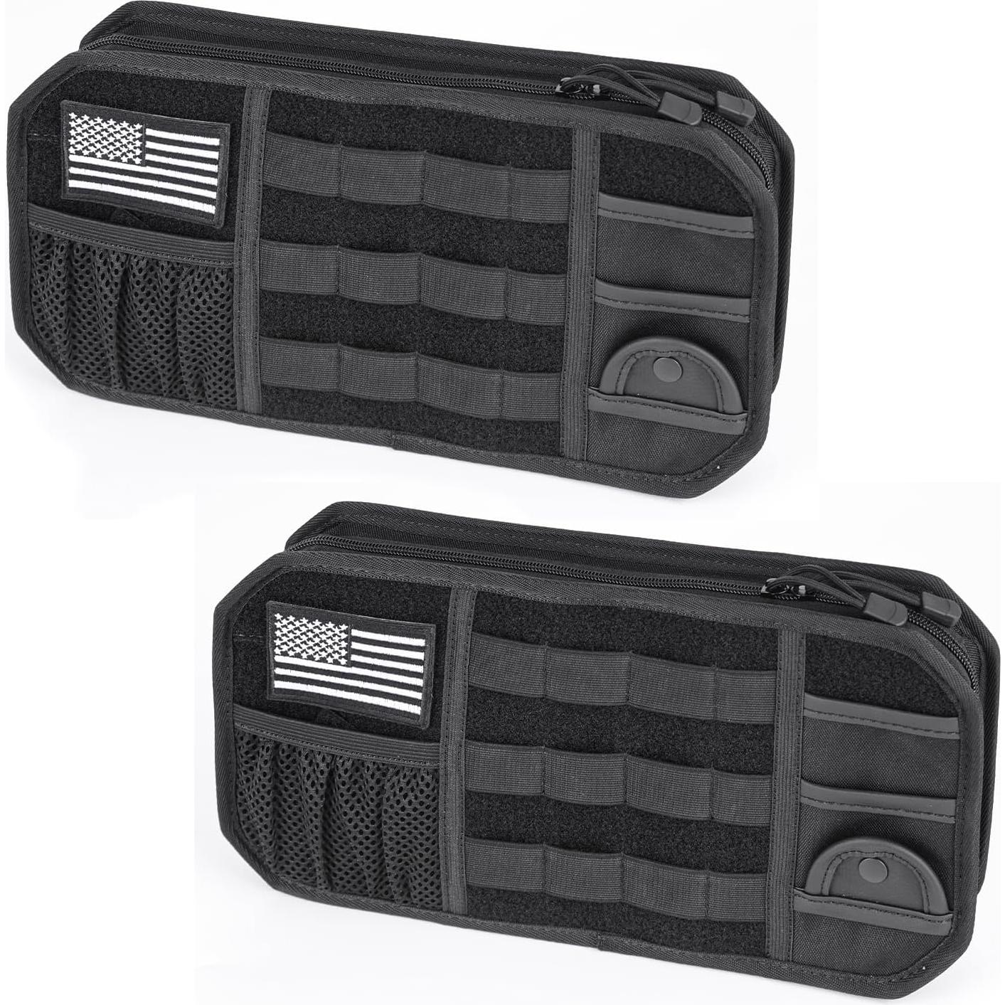 Organizador de Visera de Coche MAIKER con Cremallera y Molle