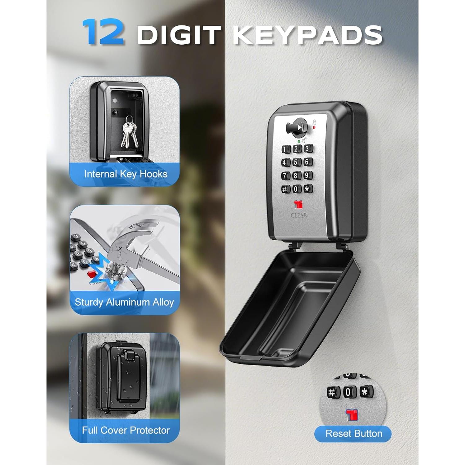 Caja de Seguridad Vewaci para Llaves con Código 12 Dígitos