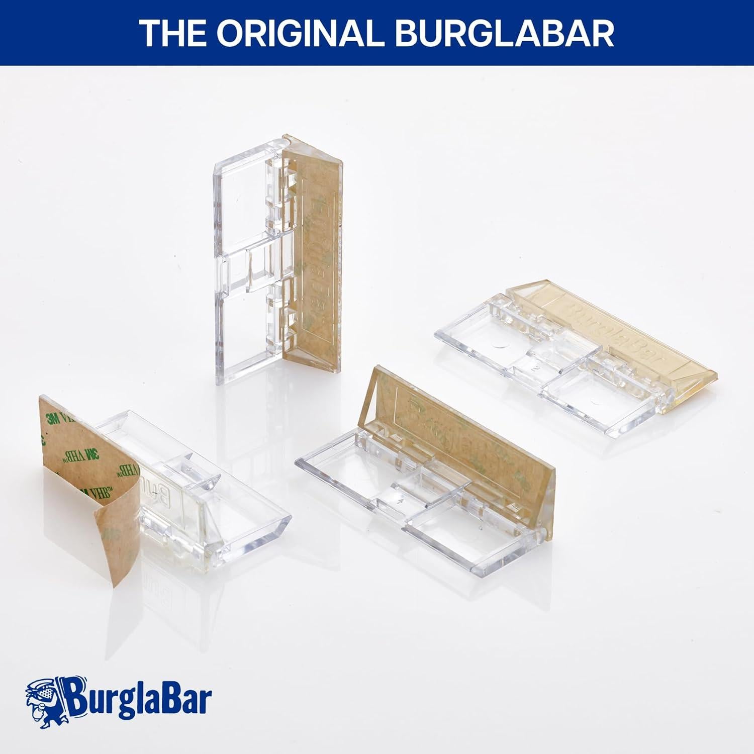 Cerraduras de Seguridad Burglabar para Puertas y Ventanas - Paquete de 4