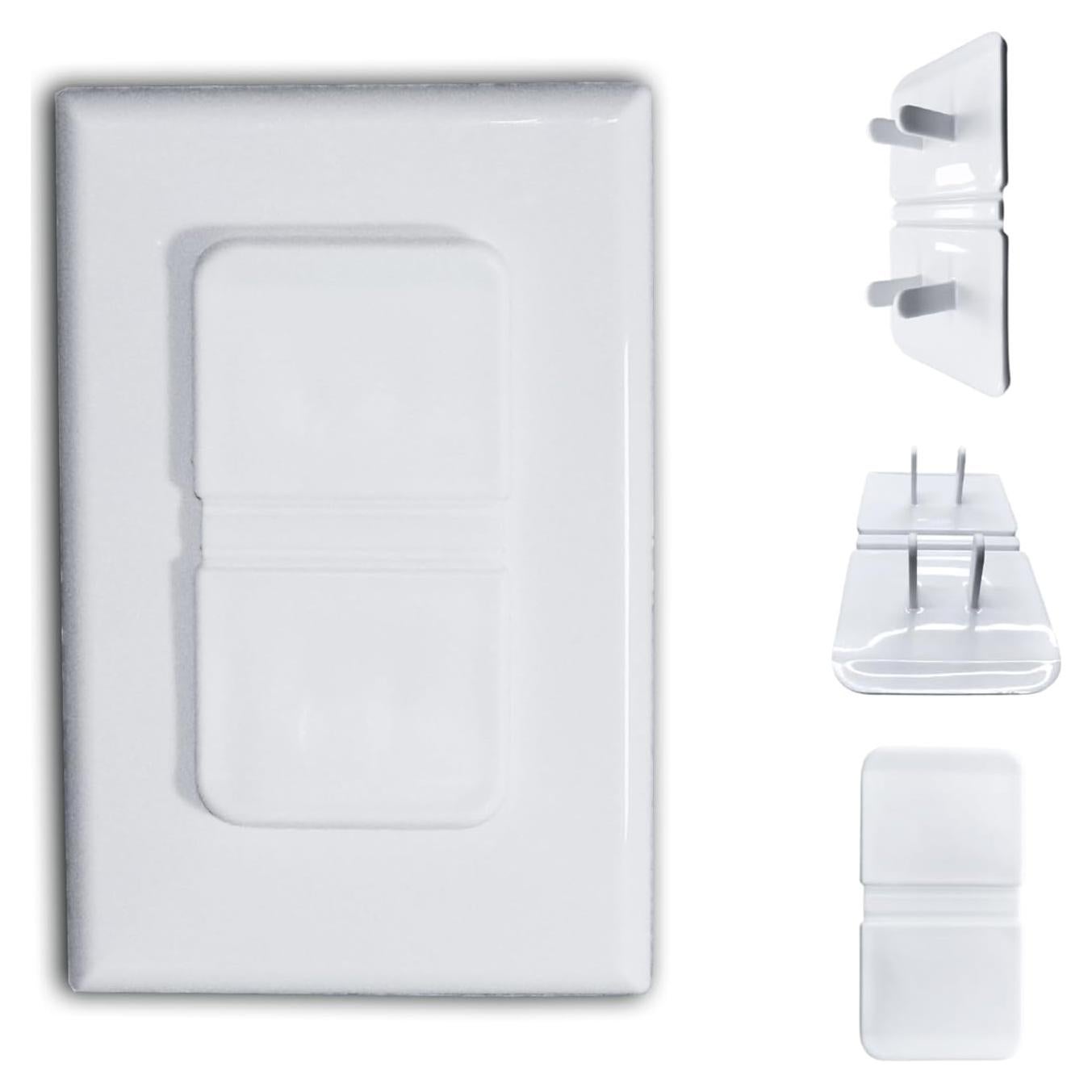 Cubiertas de Enchufe Doble Blancas Infant Tree - Paquete de 10