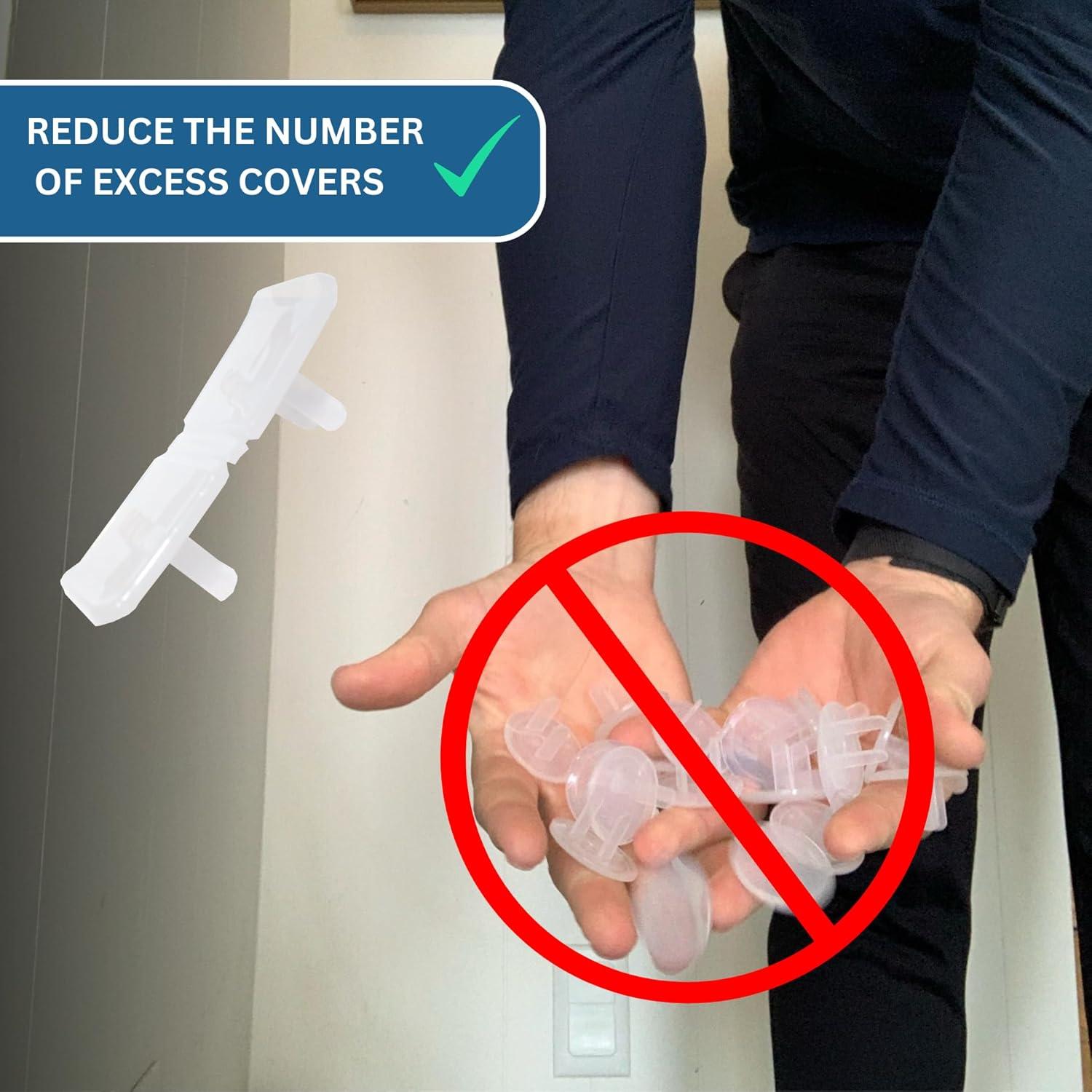 Cubiertas de Enchufe Doble Blancas Infant Tree - Paquete de 10