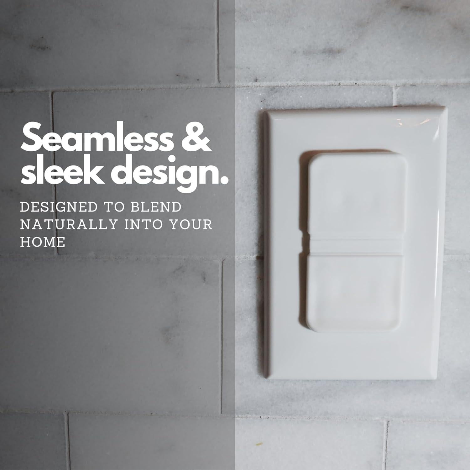 Cubiertas de Enchufe Doble Blancas Infant Tree - Paquete de 10