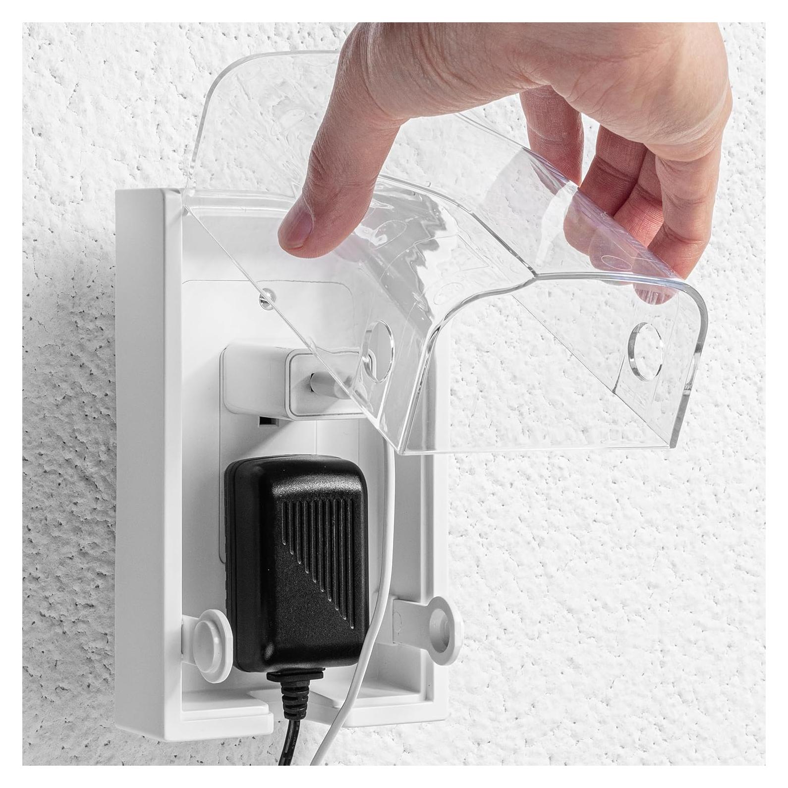 Caja de Cubierta de Enchufe de Seguridad Bates - 2 Placas