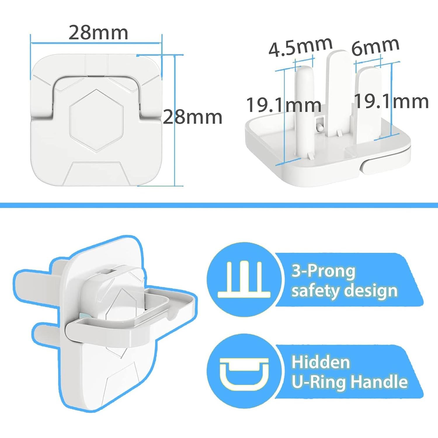 Cubiertas de Enchufes de Seguridad Shycool - Paquete 60 Unidades