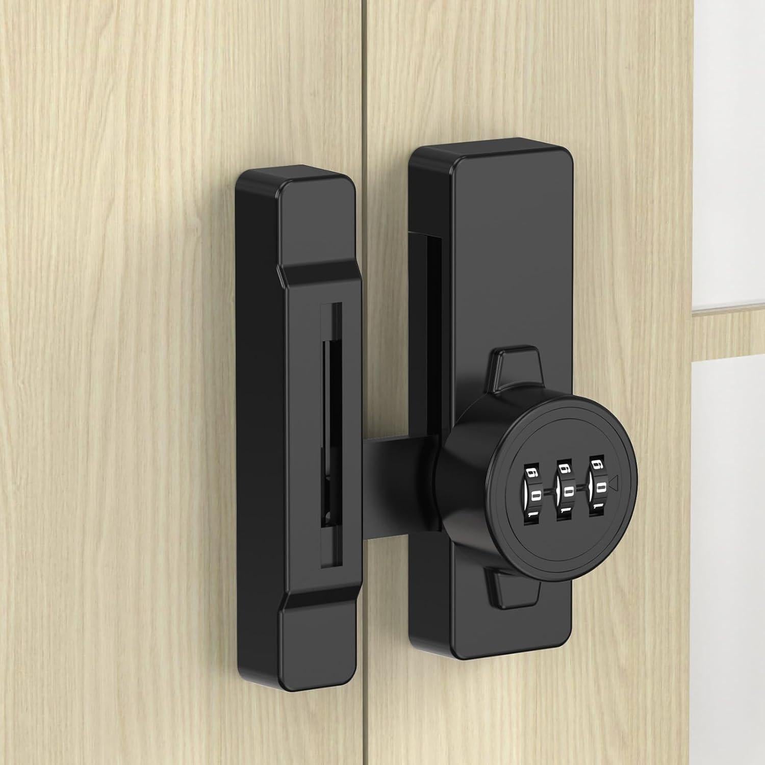 Cerradura de Combinación Mecánica YogePote 3 Dígitos Negra