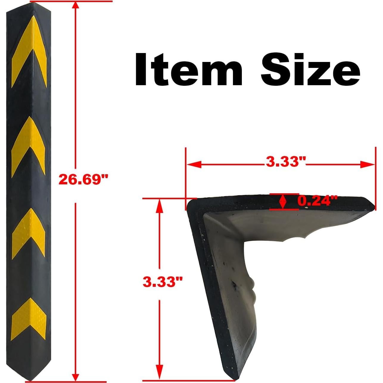 Protector de esquina de pared de garaje ASTAMOTOR 6 piezas 67.7 cm