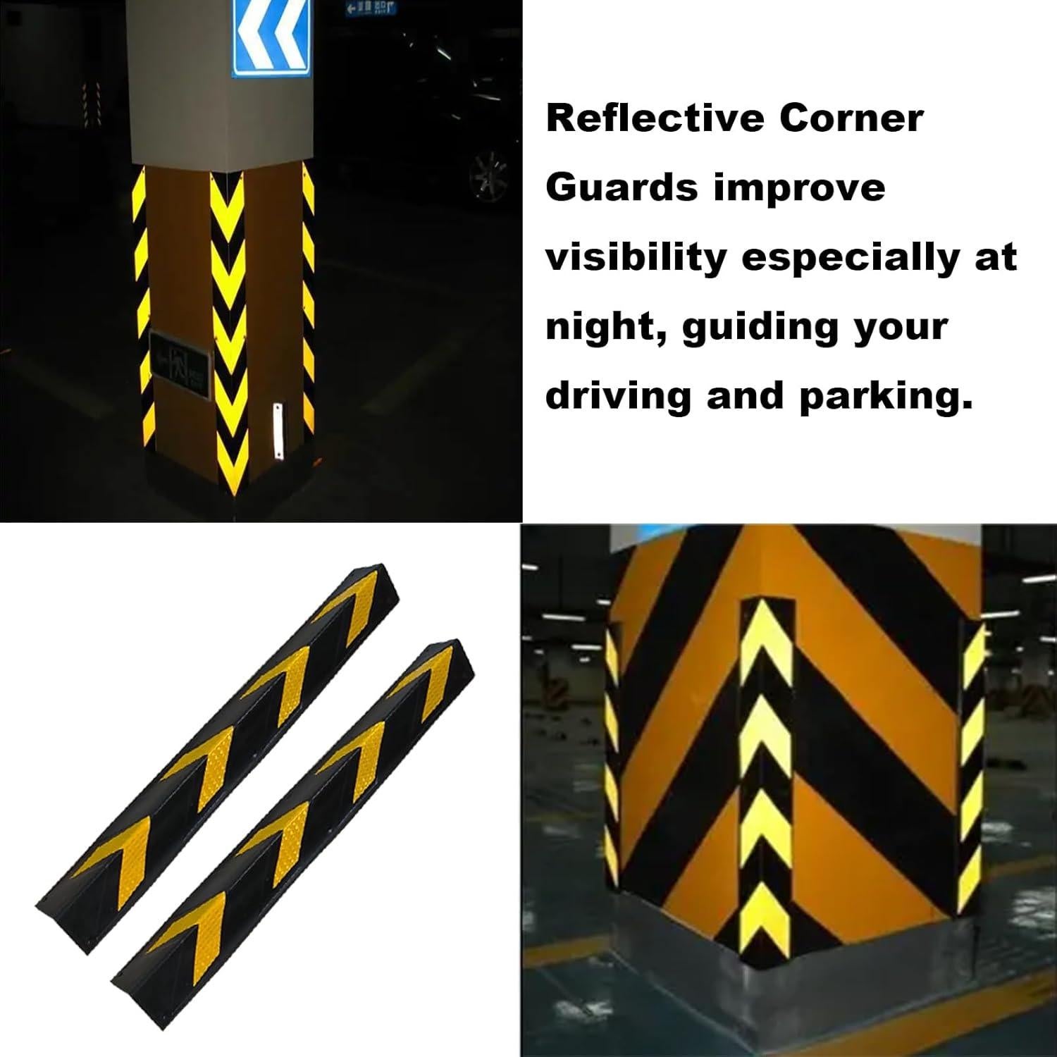 Protector de esquina de pared de garaje ASTAMOTOR 6 piezas 67.7 cm