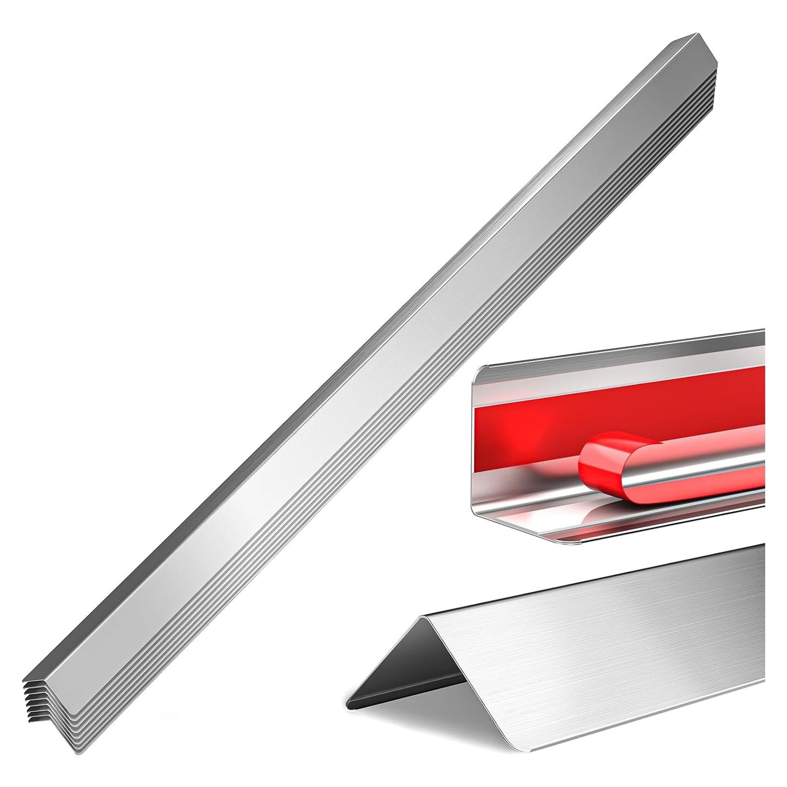 Protectores de Esquinas de Pared HelloaySen 2x2x121.92 cm Acero Inoxidable - Paquete de 10