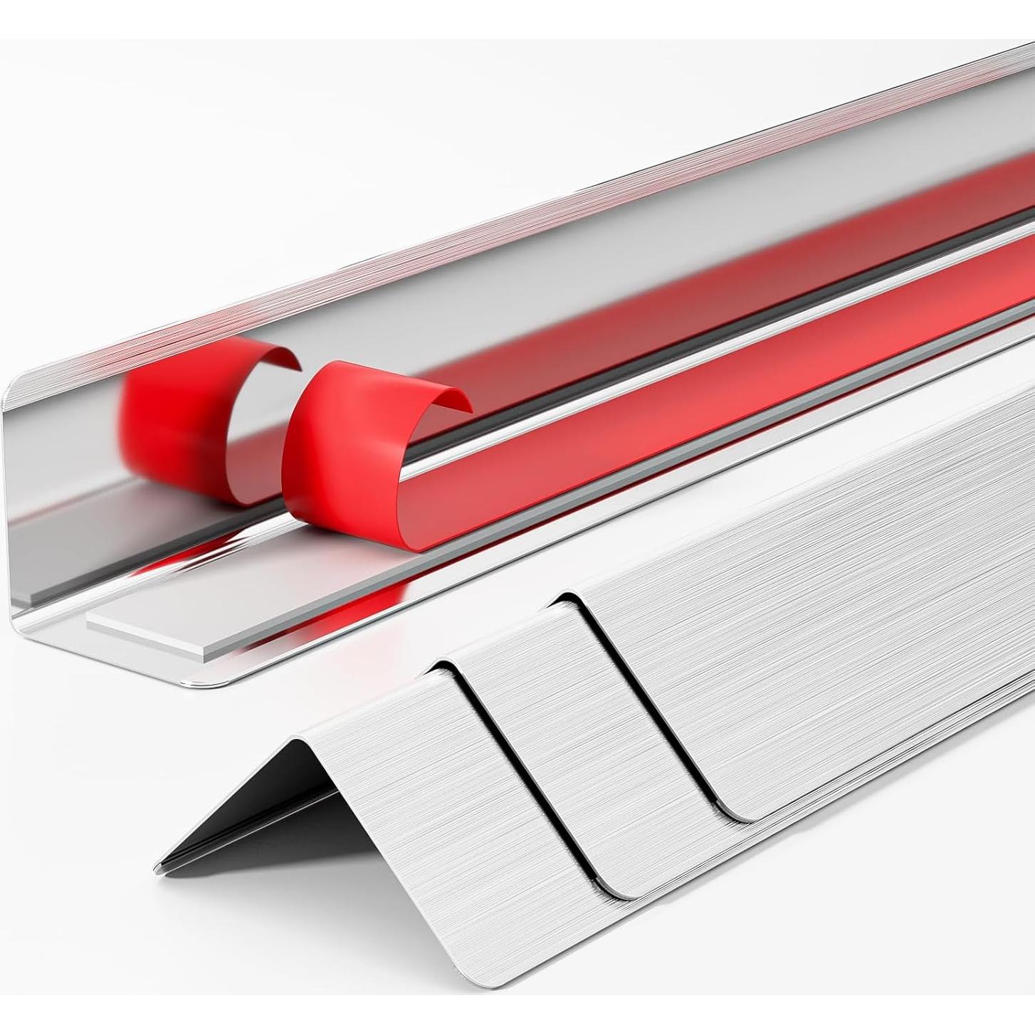 Protectores de Esquinas de Pared HelloaySen 2x2x121.92 cm Acero Inoxidable - Paquete de 10