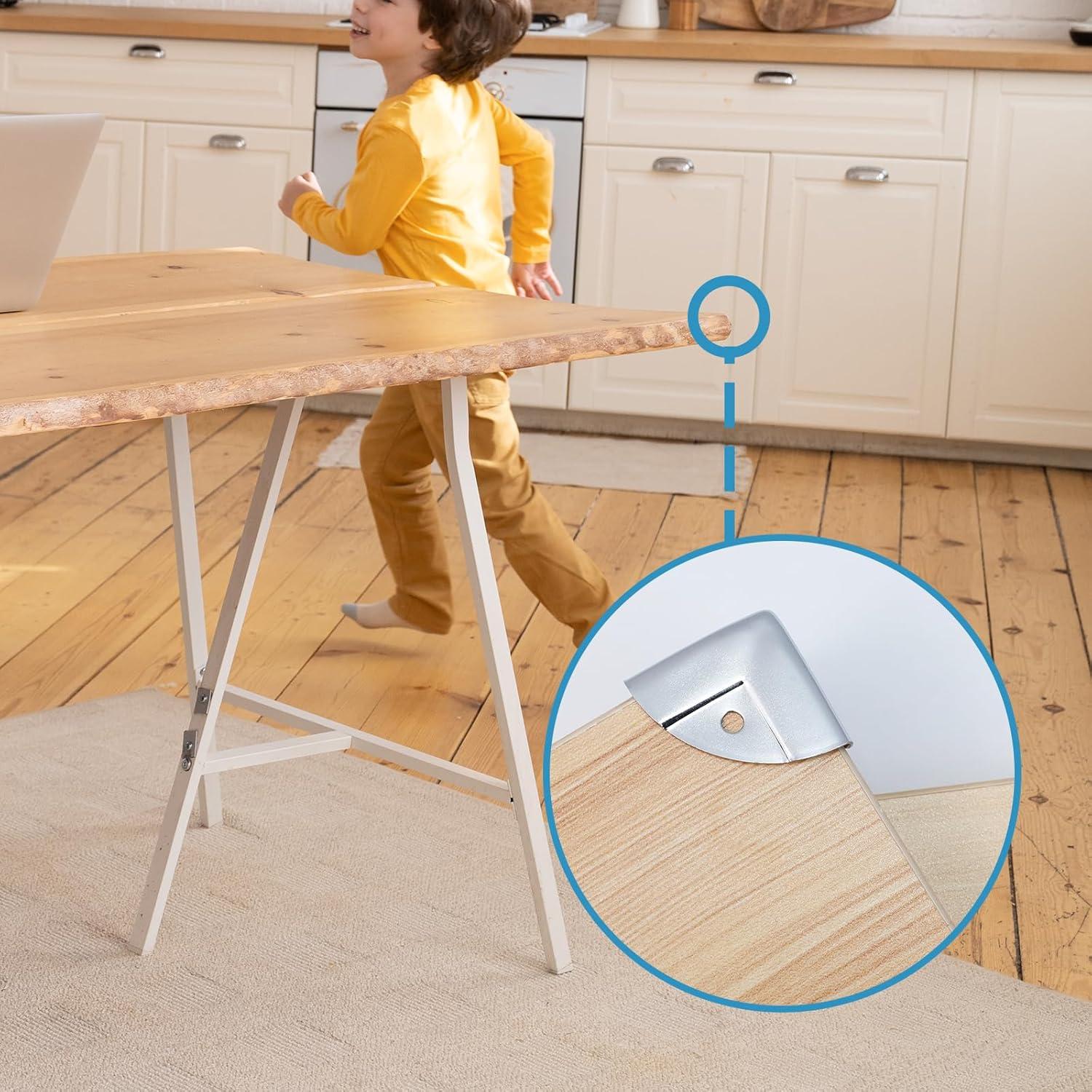 Protectores de Esquinas de Hierro T Tulead - 8 Piezas Plata