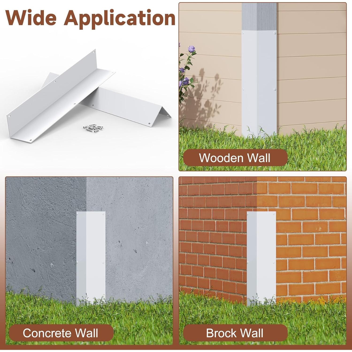 Protectores de Esquina de Aluminio BJADE 2 Piezas 40 cm