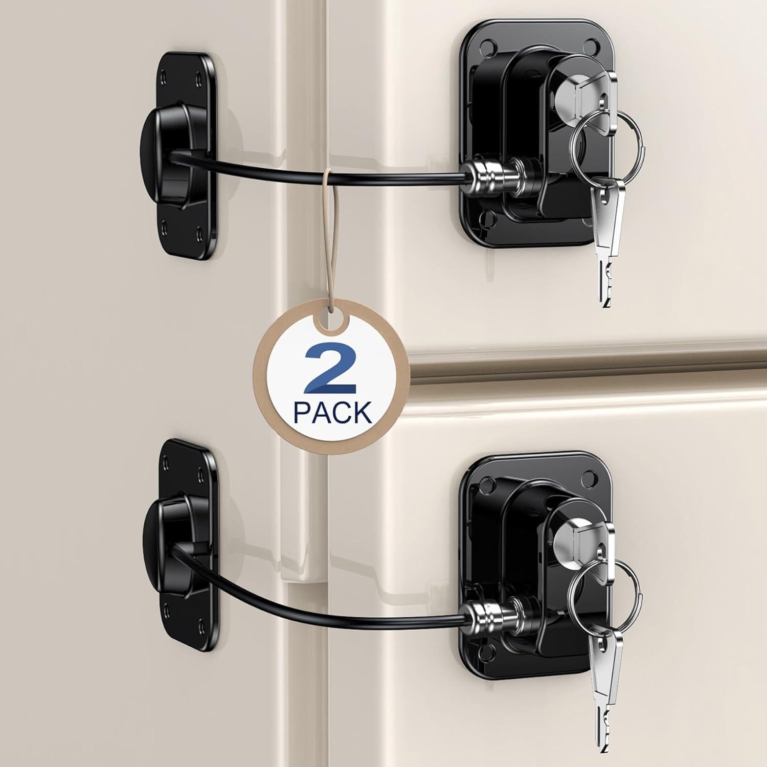 Cerraduras de Refrigerador para Niños Wilbeva - 2 Paquete